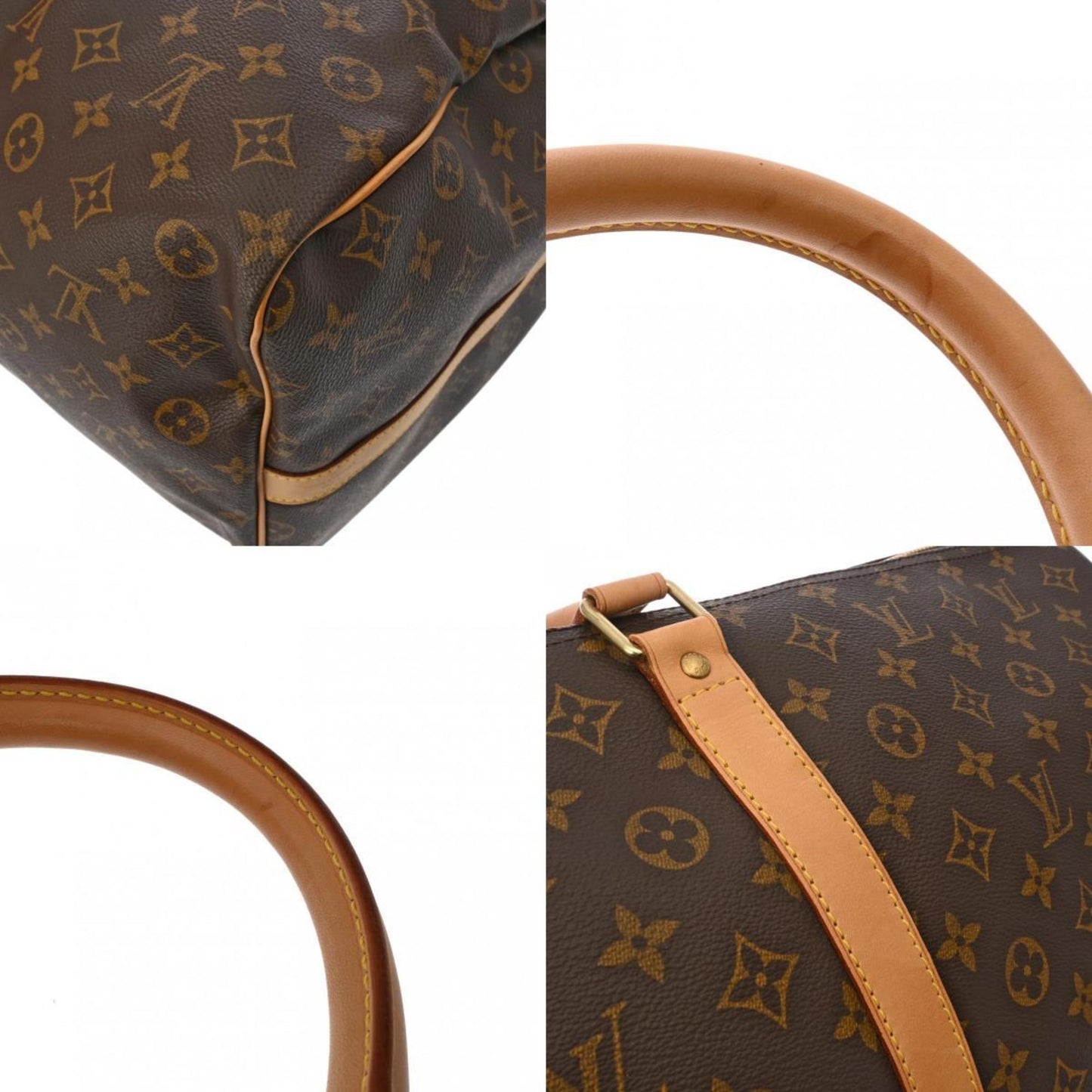 Louis Vuitton Keepall Bandoulière 60 Brown Canvas Travel Bag