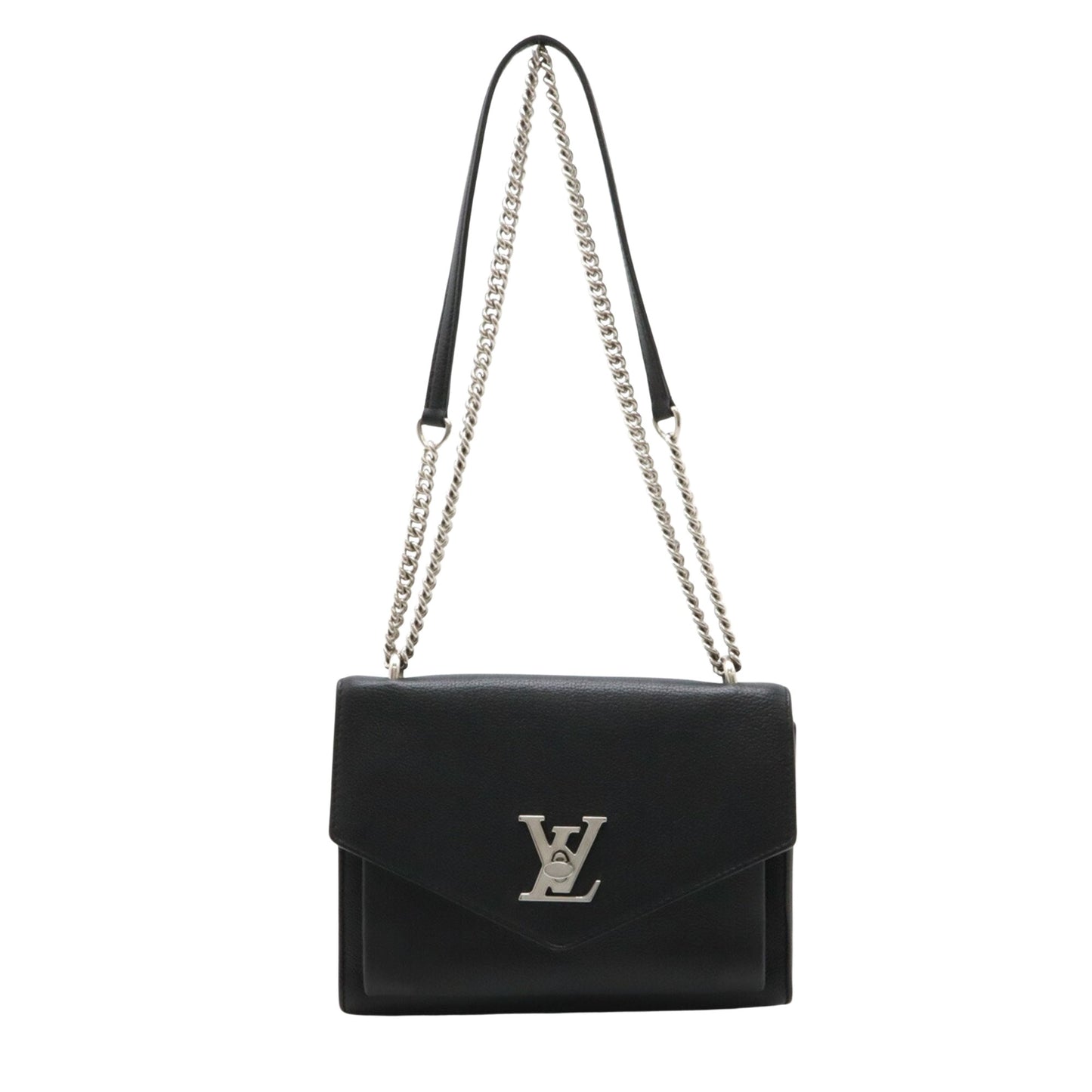 Louis Vuitton Mylockme Black Leather Shoulder Bag