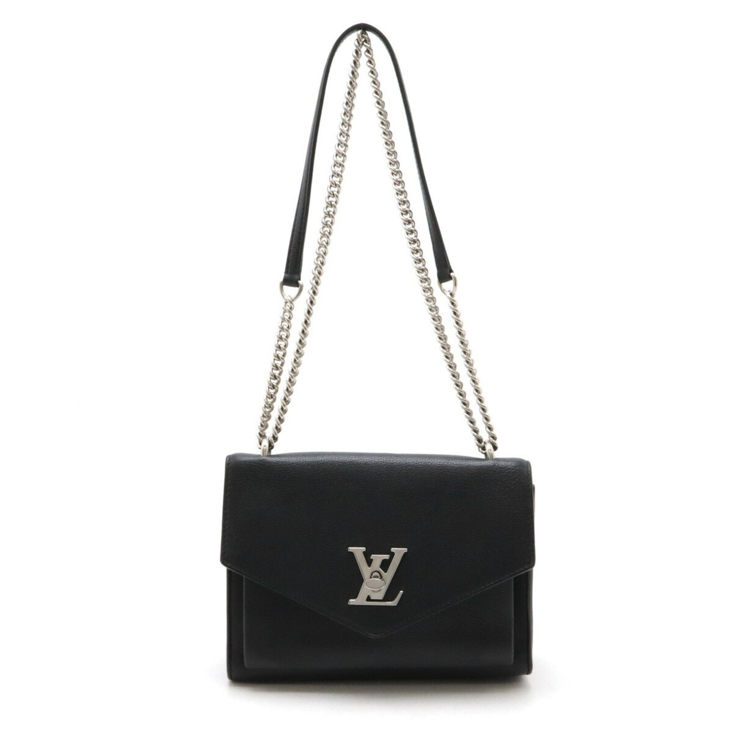 Louis Vuitton Mylockme Black Leather Shoulder Bag