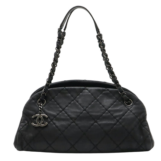 Chanel Mademoiselle Black Leather Shoulder Bag