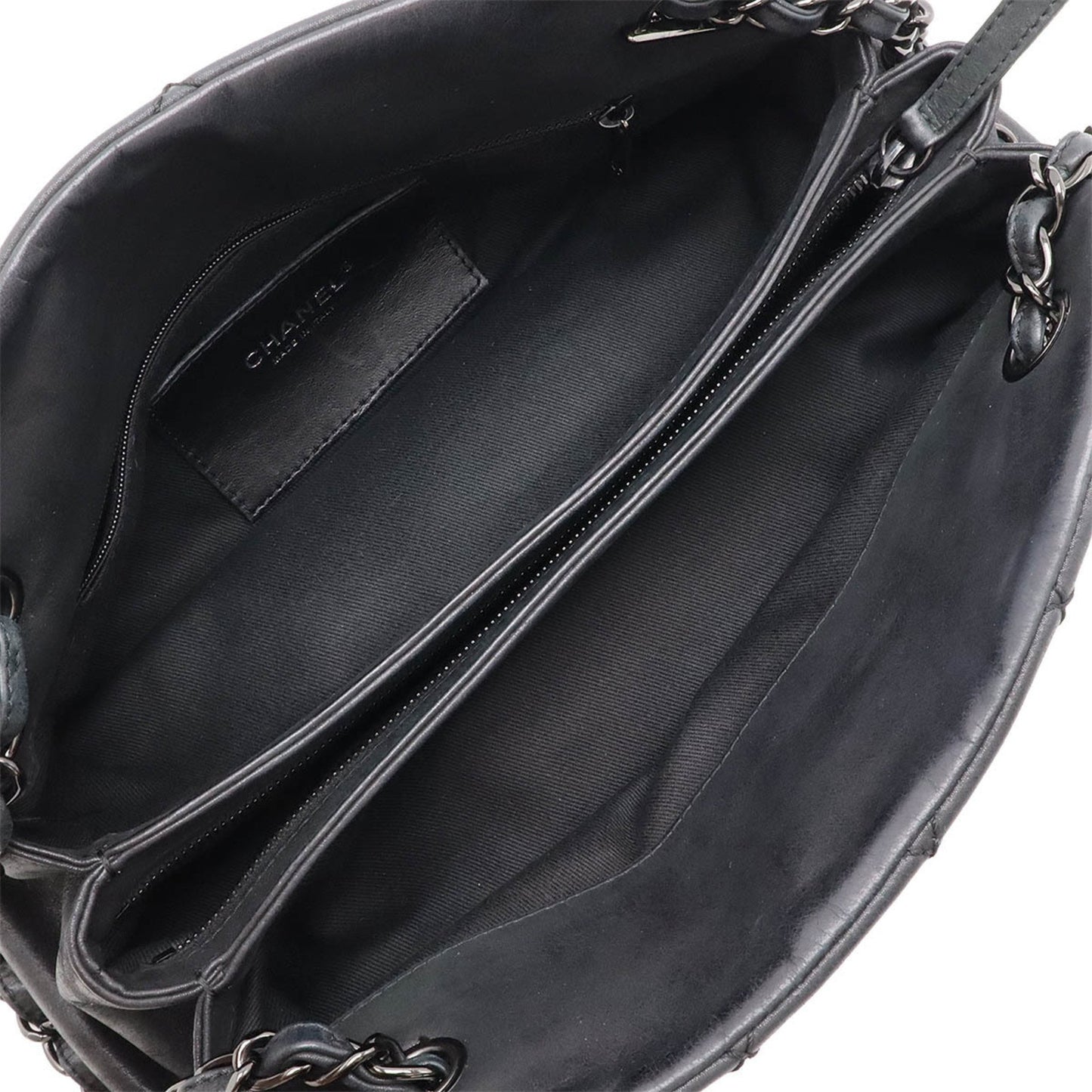 Chanel Mademoiselle Black Leather Shoulder Bag