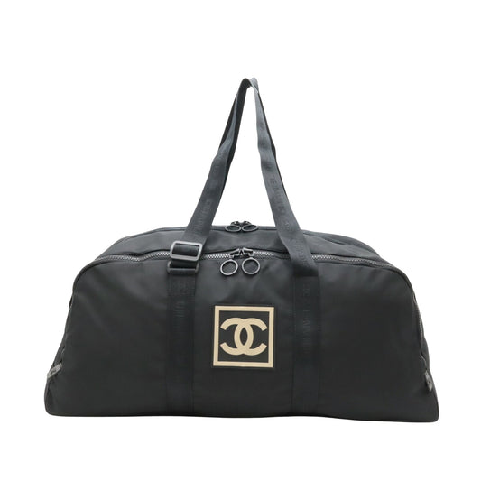 Chanel Sport line Black Synthetic Travel Bag