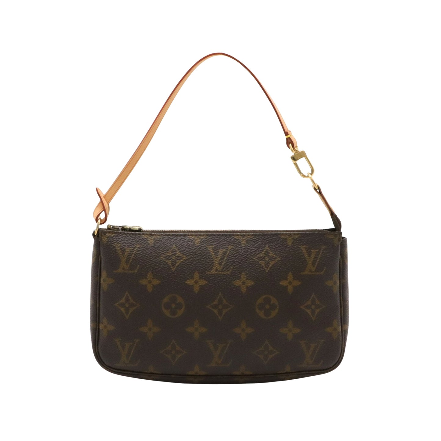 Louis Vuitton Pochette Accessoire Brown Canvas Clutch Bag