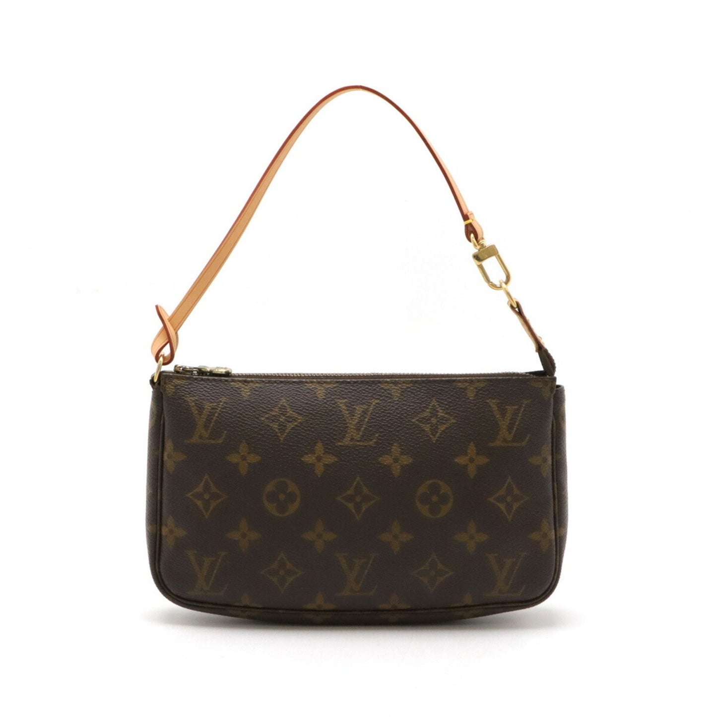 Louis Vuitton Pochette Accessoire Brown Canvas Clutch Bag