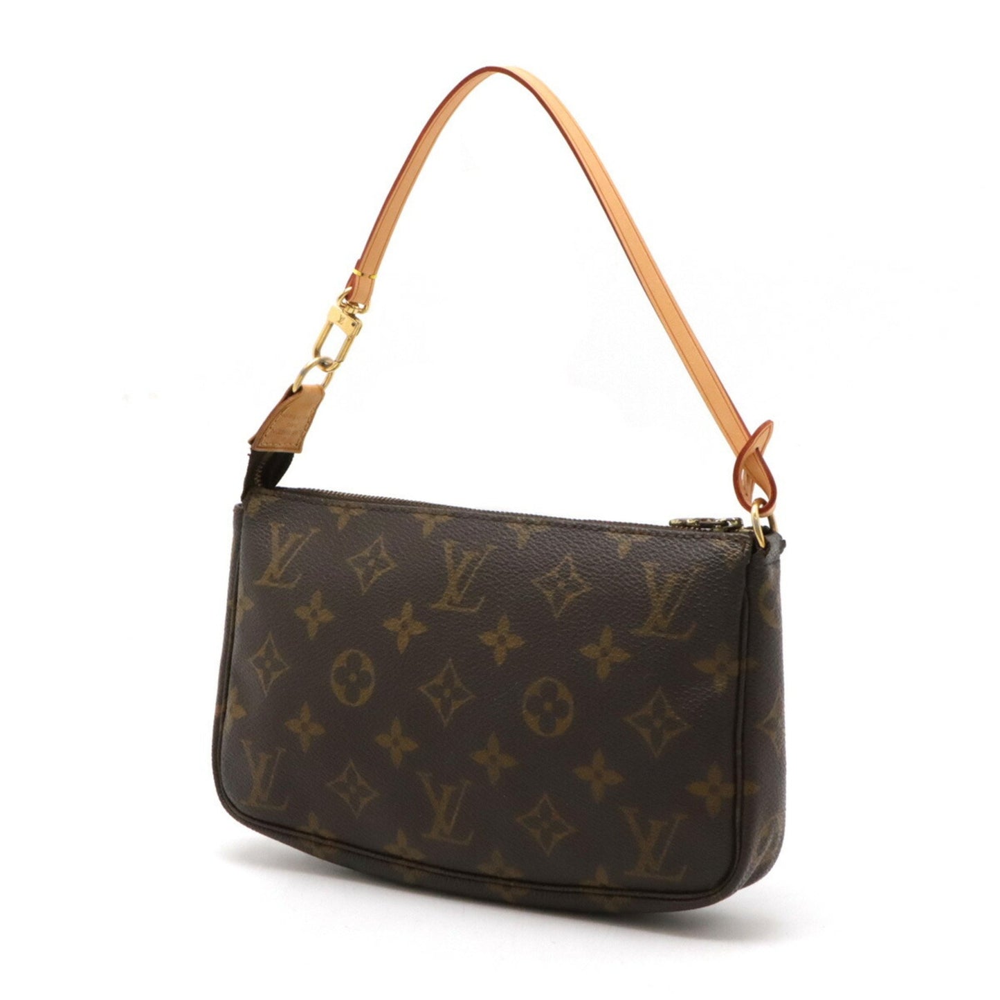 Louis Vuitton Pochette Accessoire Brown Canvas Clutch Bag