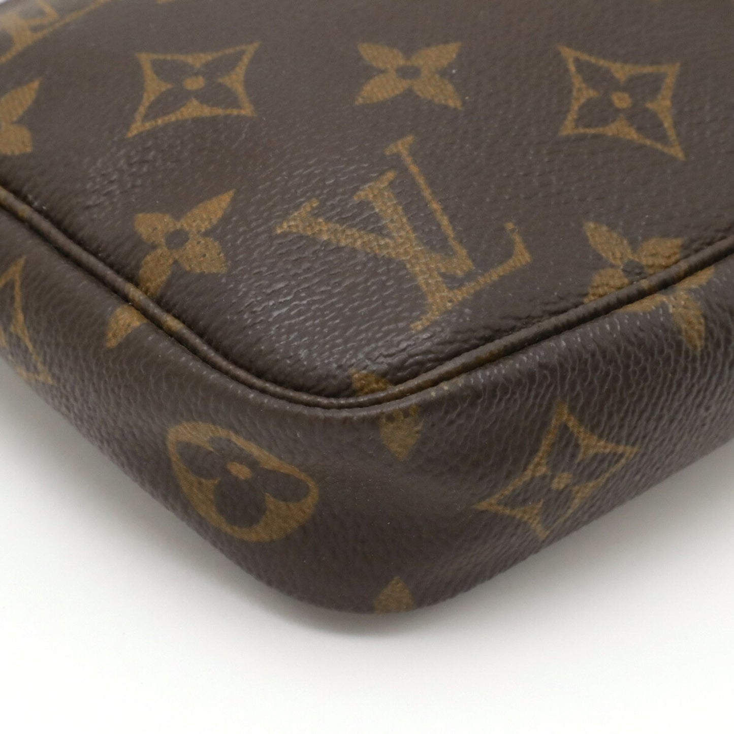 Louis Vuitton Pochette Accessoire Brown Canvas Clutch Bag