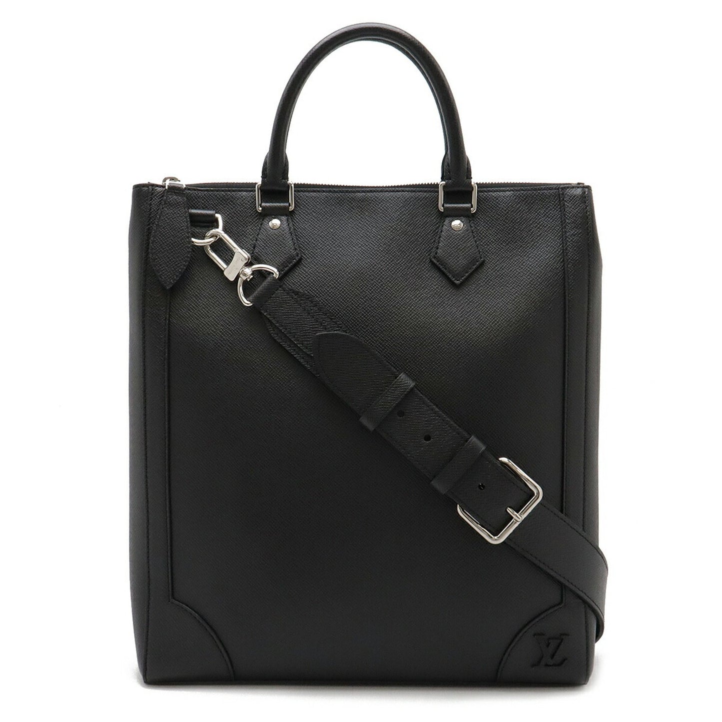 Louis Vuitton VERTICAL TOTE Black Leather Tote Bag