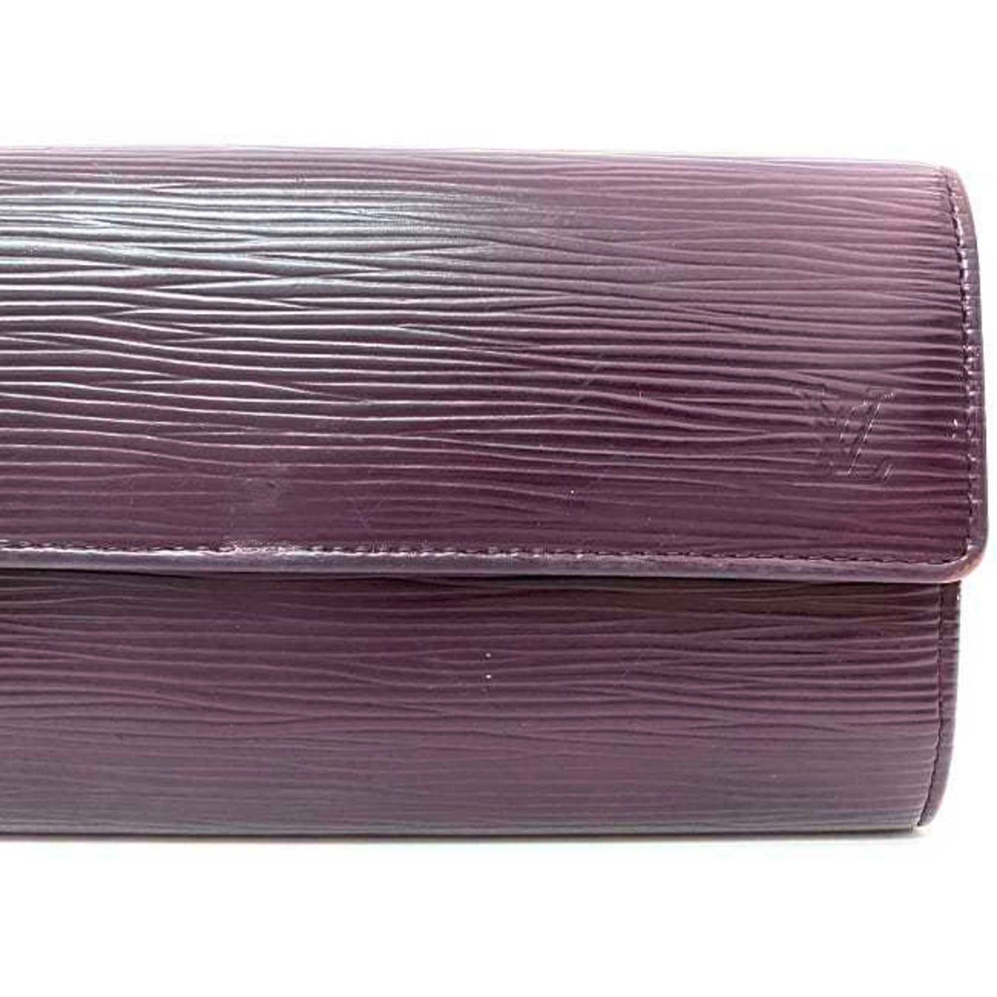 Louis Vuitton Sarah Purple Leather Wallet Accessories