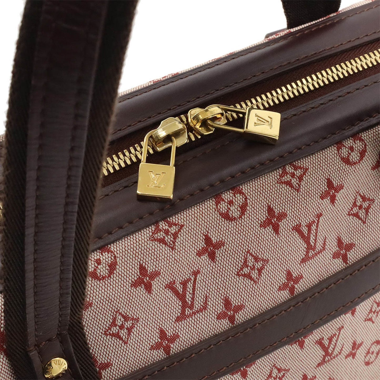 Louis Vuitton Josephine Pink Canvas Hand Bag