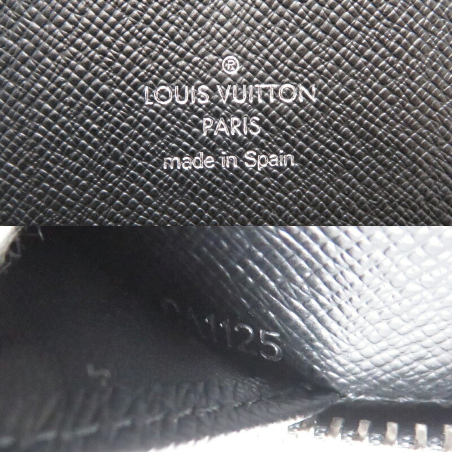 Louis Vuitton Zippy organizer Black Leather Wallet Accessories