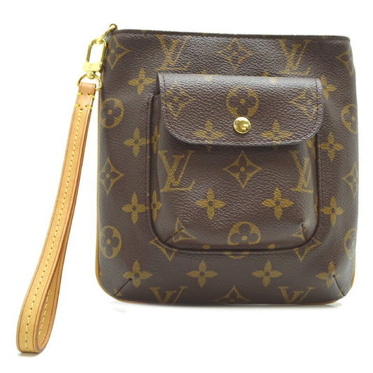 Louis Vuitton Partition Brown Canvas Clutch Bag