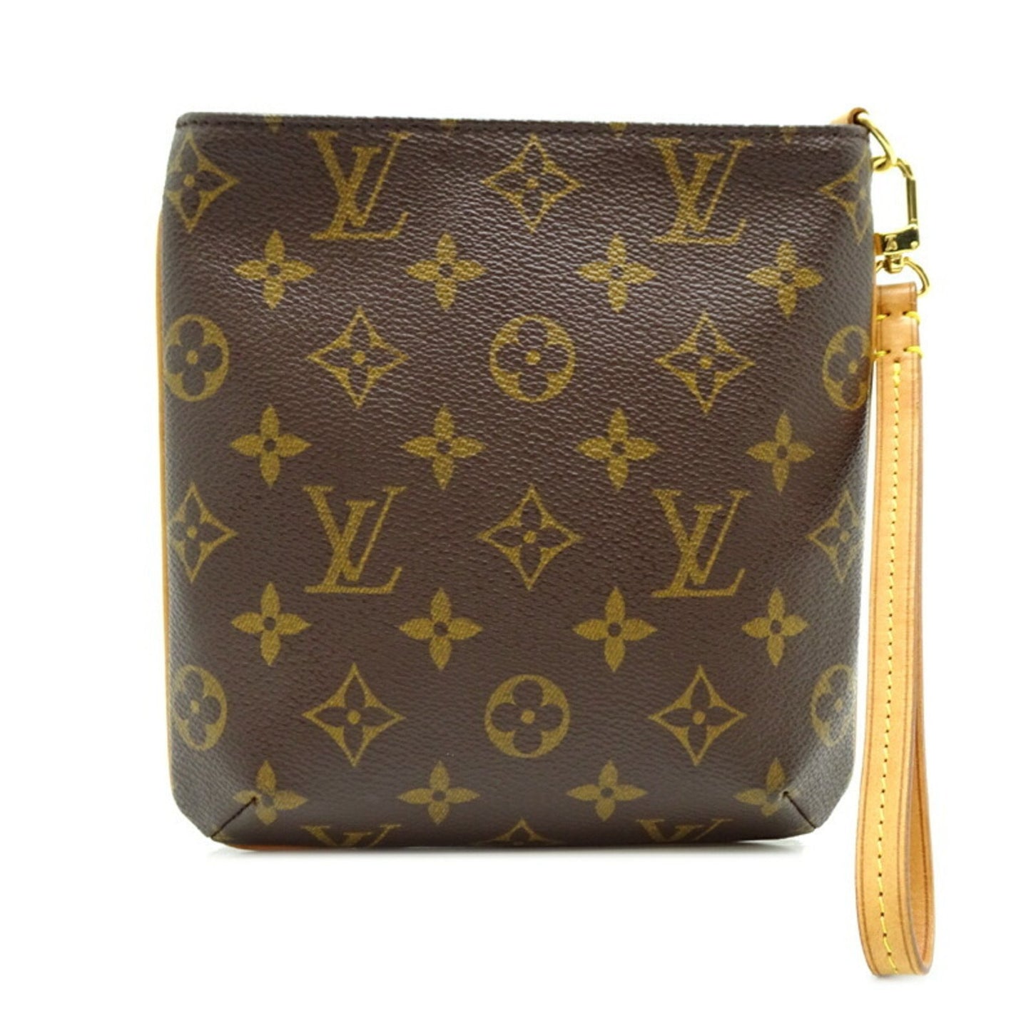 Louis Vuitton Partition Brown Canvas Clutch Bag