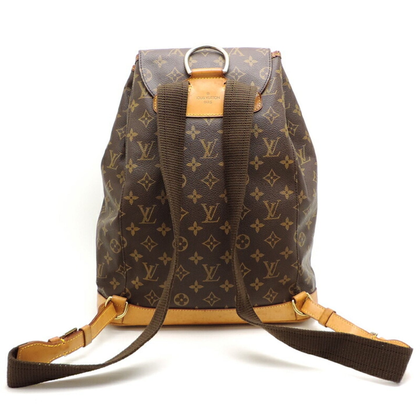 Louis Vuitton Montsouris GM Brown Canvas Backpack Bag