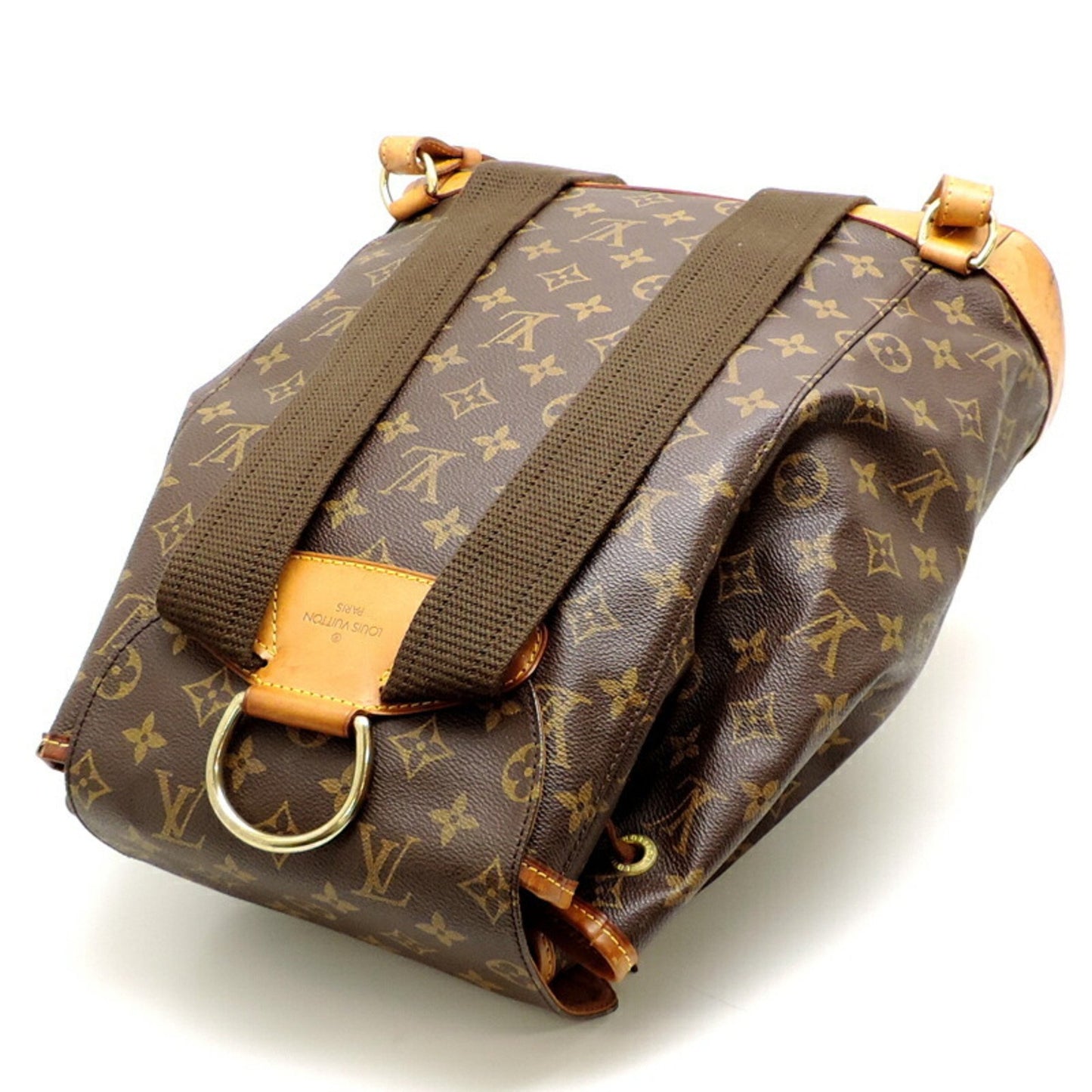 Louis Vuitton Montsouris GM Brown Canvas Backpack Bag