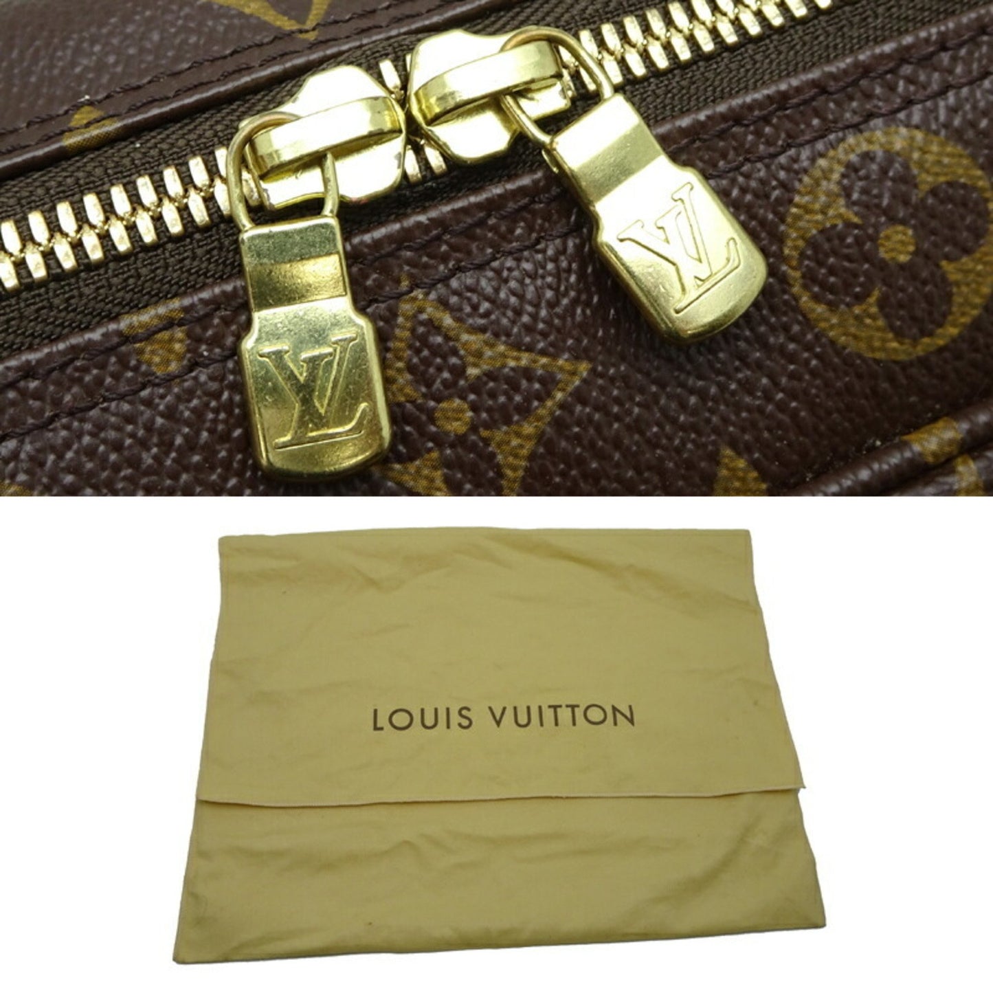 Louis Vuitton Bosphore Brown Canvas Hand Bag