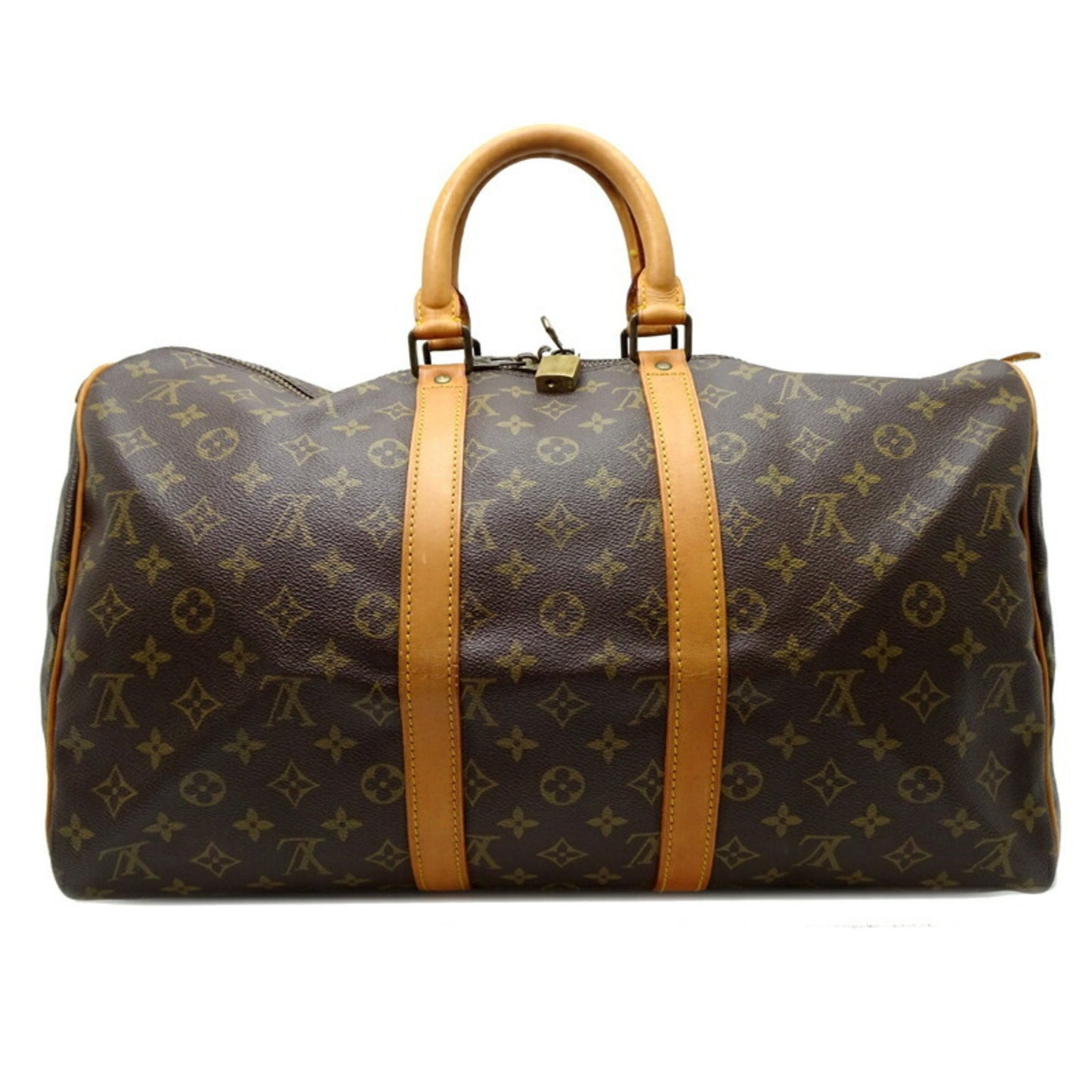 Louis Vuitton Keepall 45 Brown Canvas Travel Bag