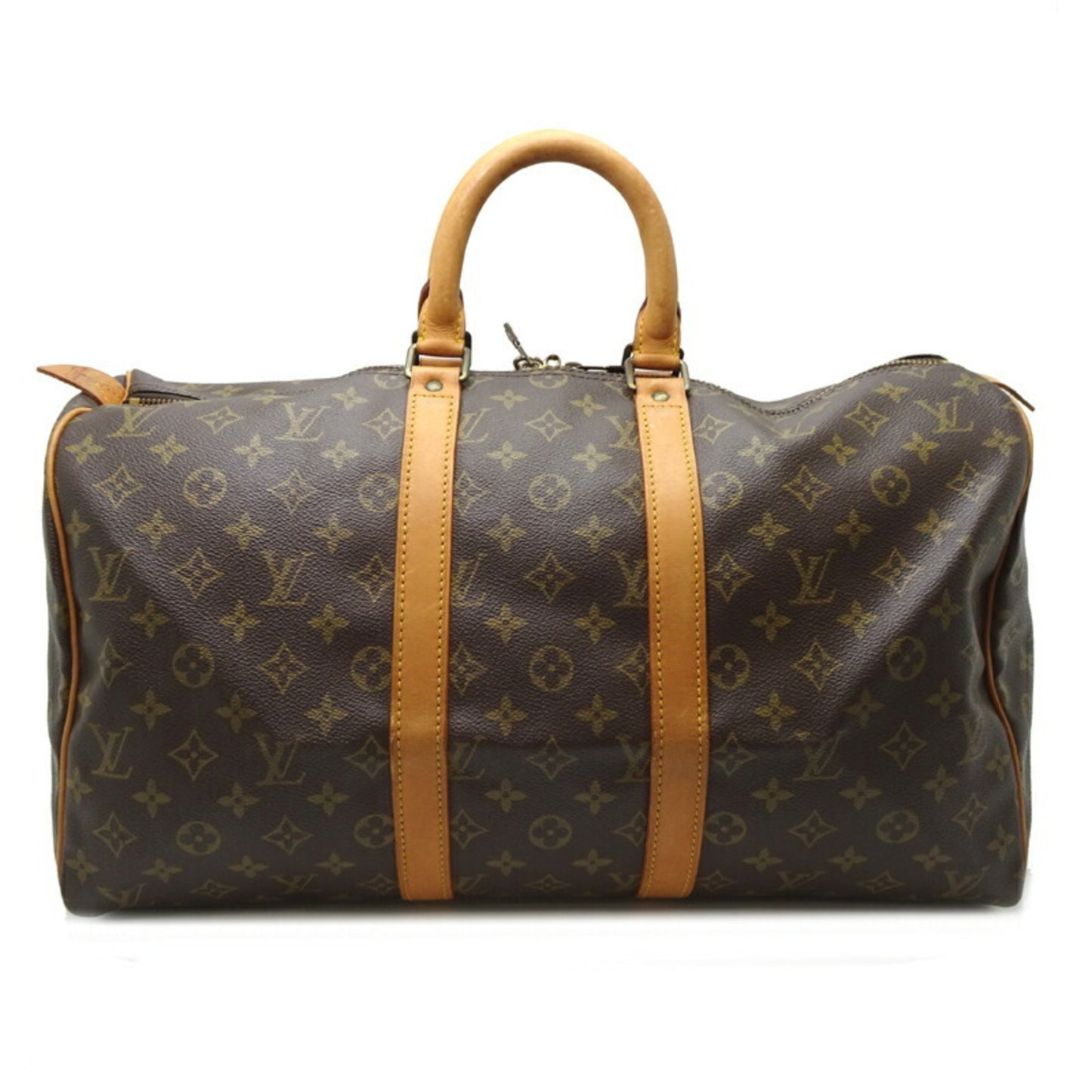 Louis Vuitton Keepall 45 Brown Canvas Travel Bag