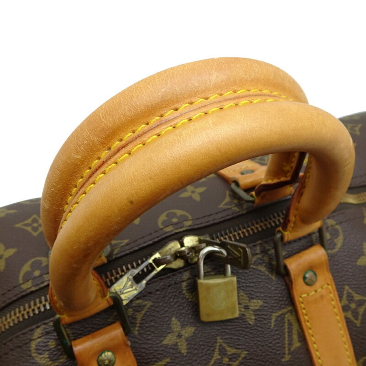 Louis Vuitton Keepall 45 Brown Canvas Travel Bag