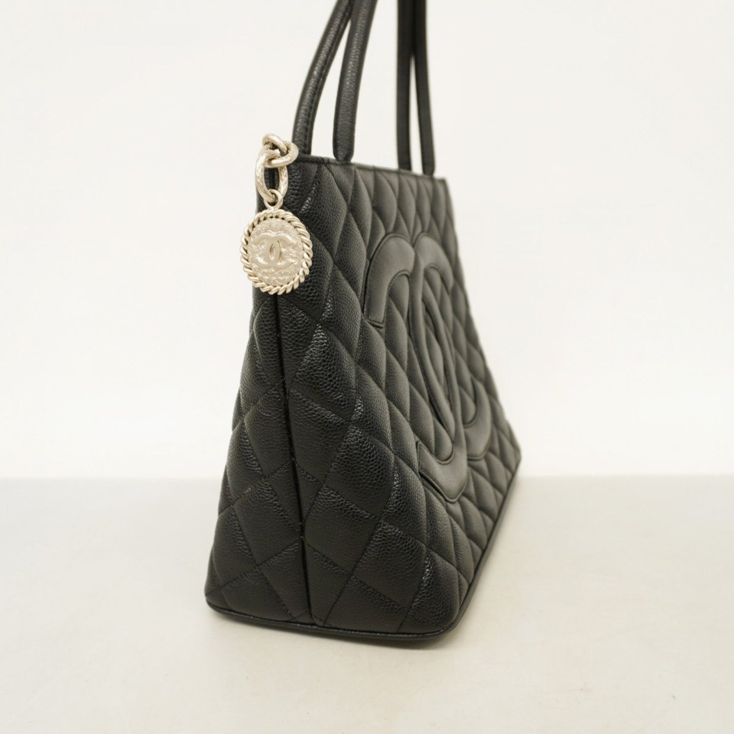 Chanel Black Leather Tote Bag