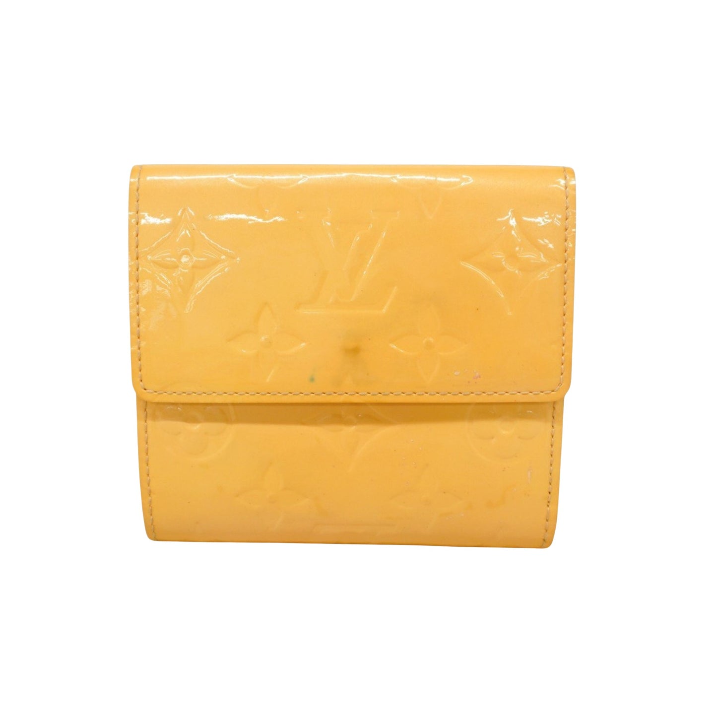 Louis Vuitton Porte-monnaie et porte- carte Yellow Patent Leather Wallet Accessories