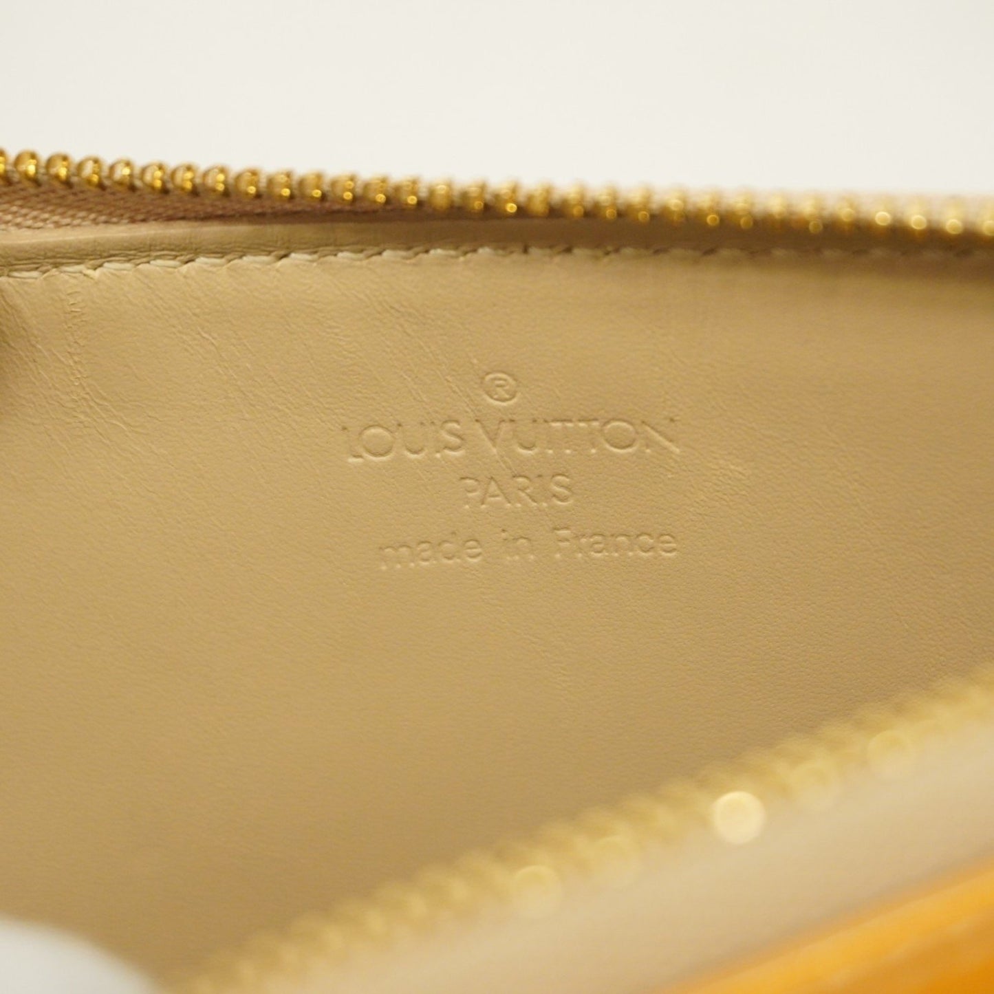 Louis Vuitton Lexington Yellow Patent Leather Clutch Bag