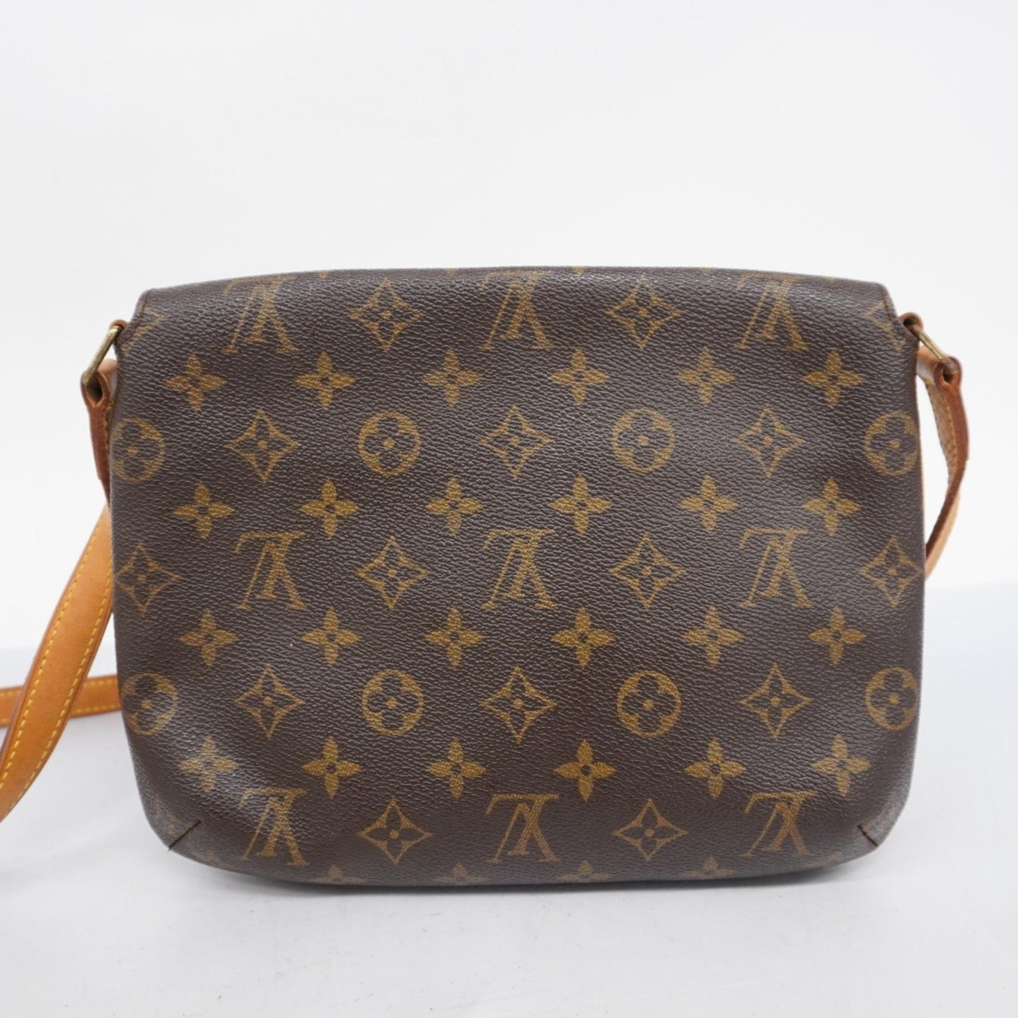 Louis Vuitton Musette Tango Brown Canvas Shoulder Bag