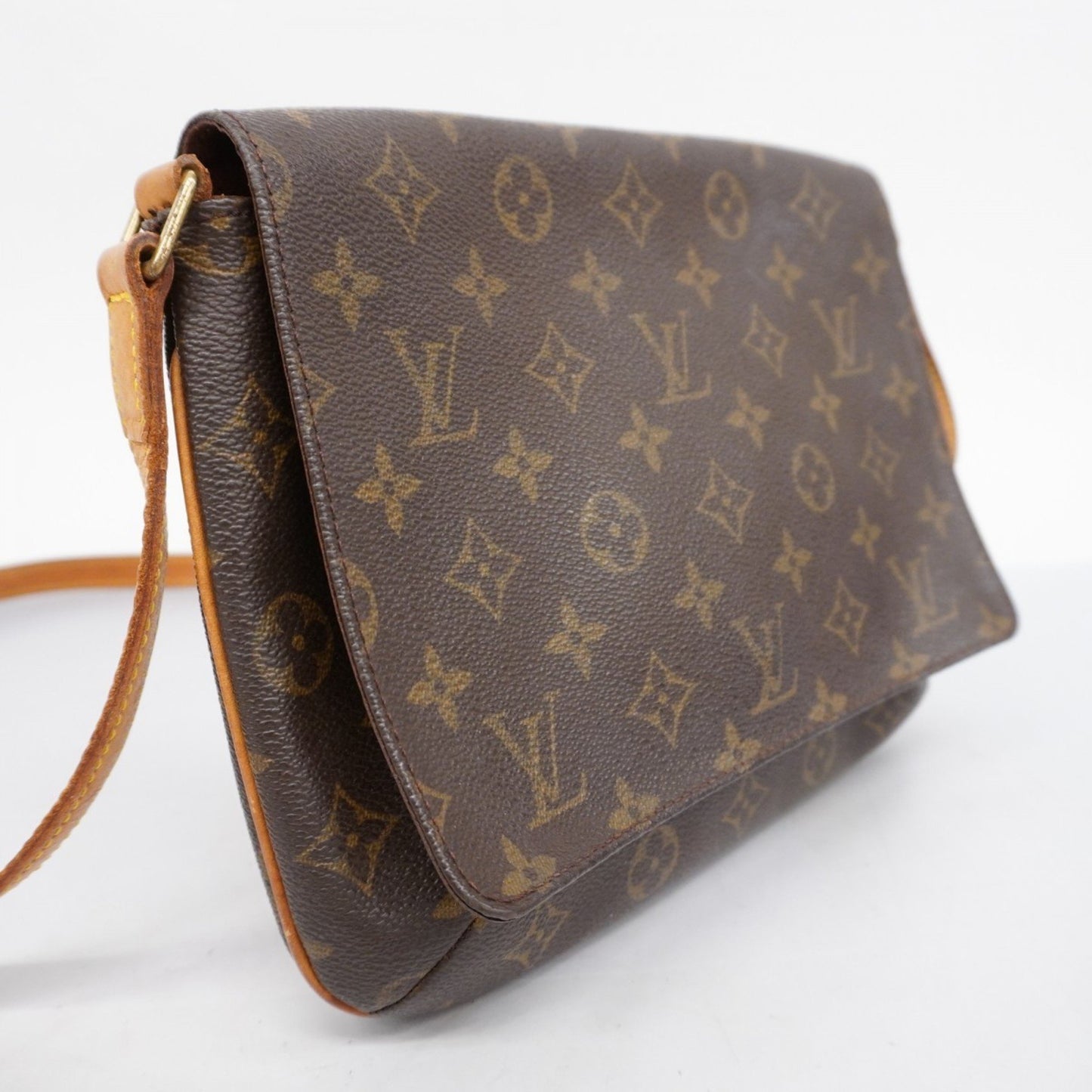 Louis Vuitton Musette Tango Brown Canvas Shoulder Bag