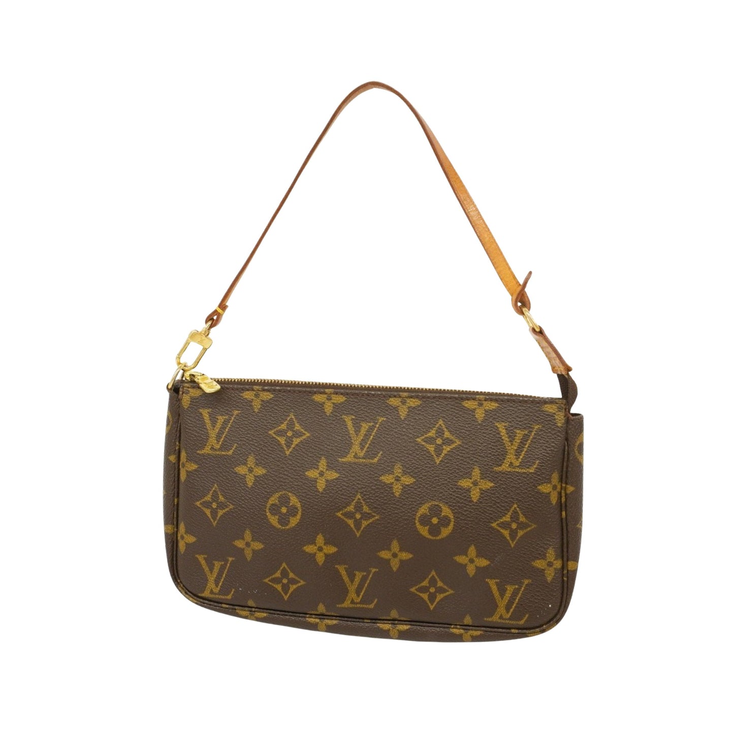 Louis Vuitton Pochette Accessoire Brown Canvas Clutch Bag