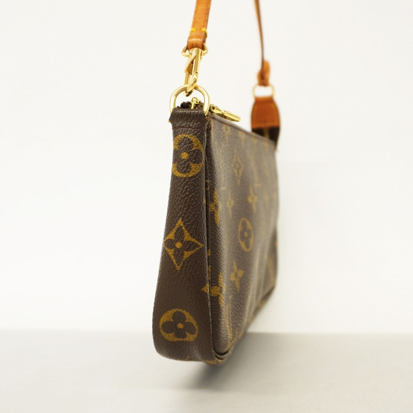 Louis Vuitton Pochette Accessoire Brown Canvas Clutch Bag