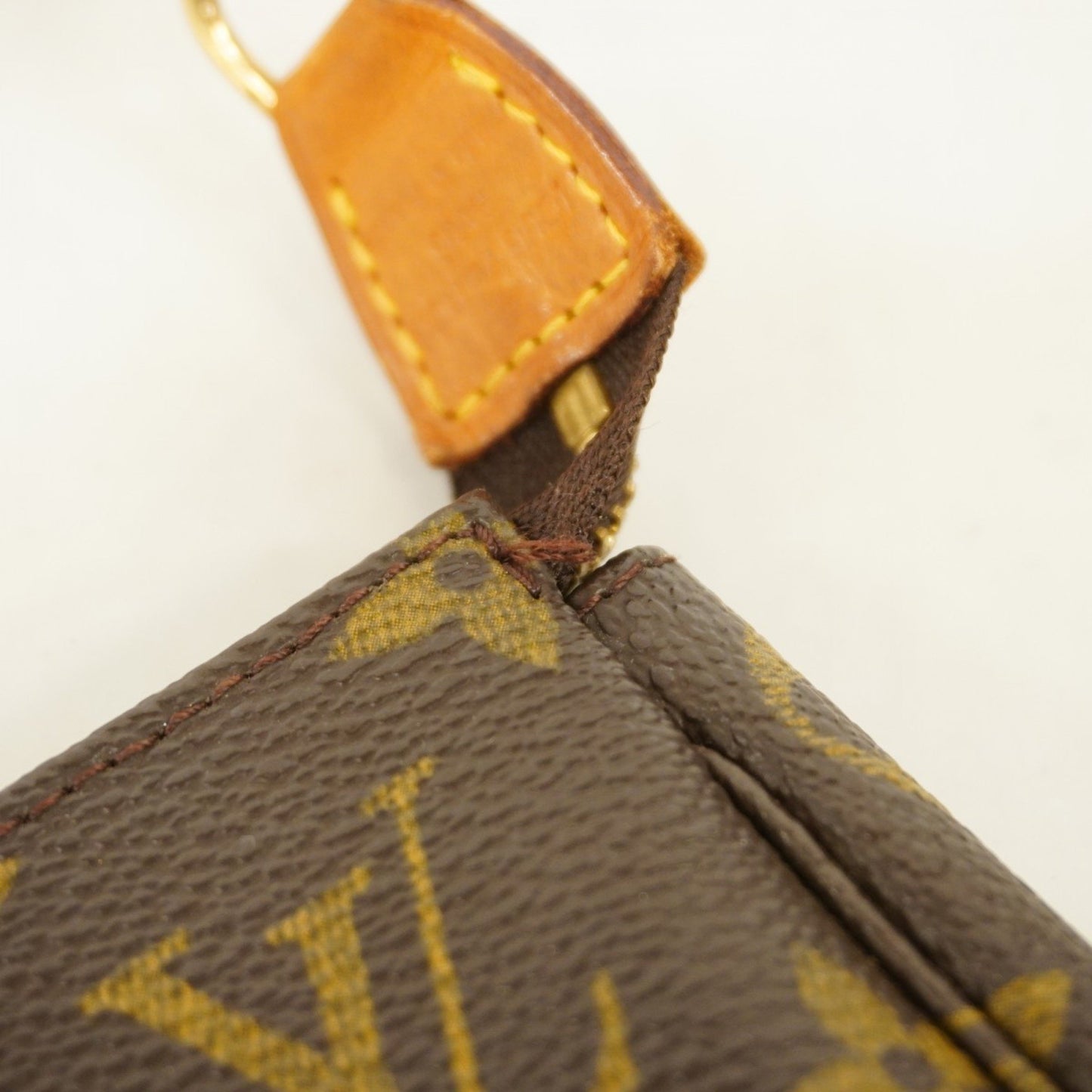 Louis Vuitton Pochette Accessoire Brown Canvas Clutch Bag