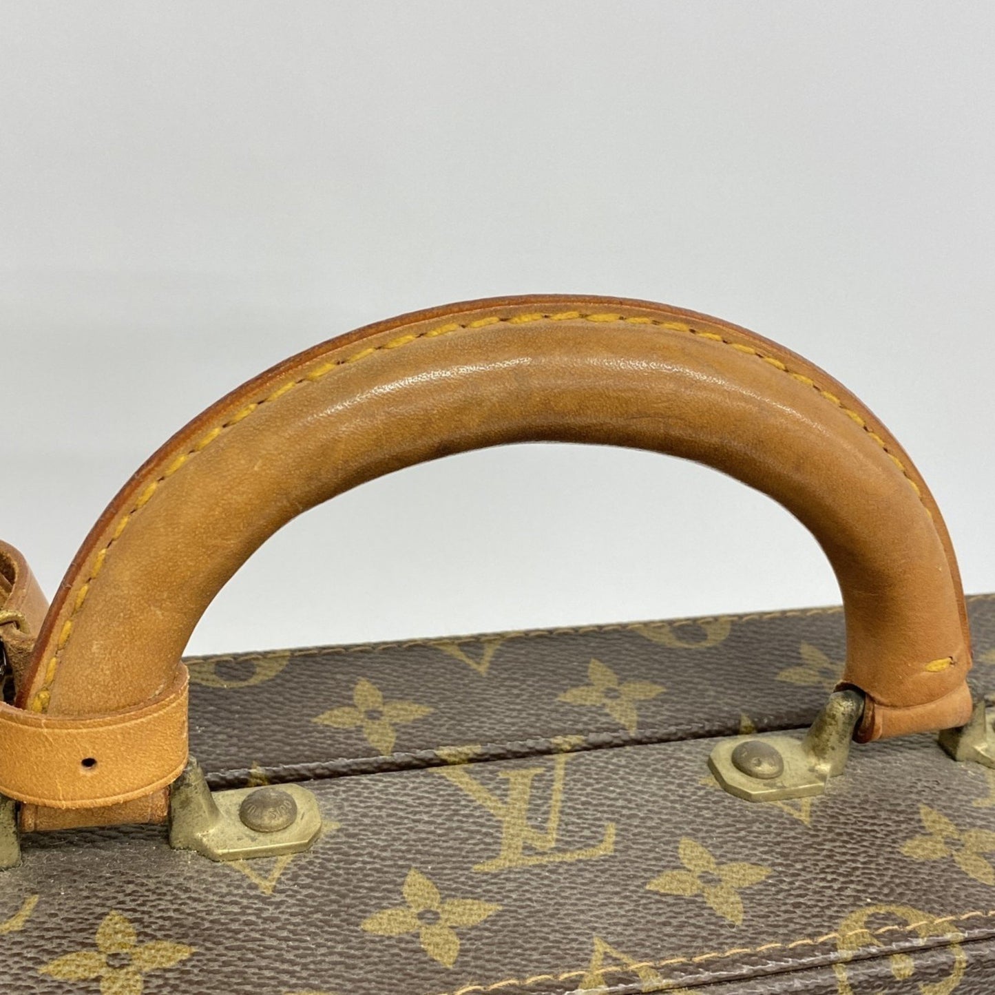 Louis Vuitton attache case Brown Canvas Briefcase Bag