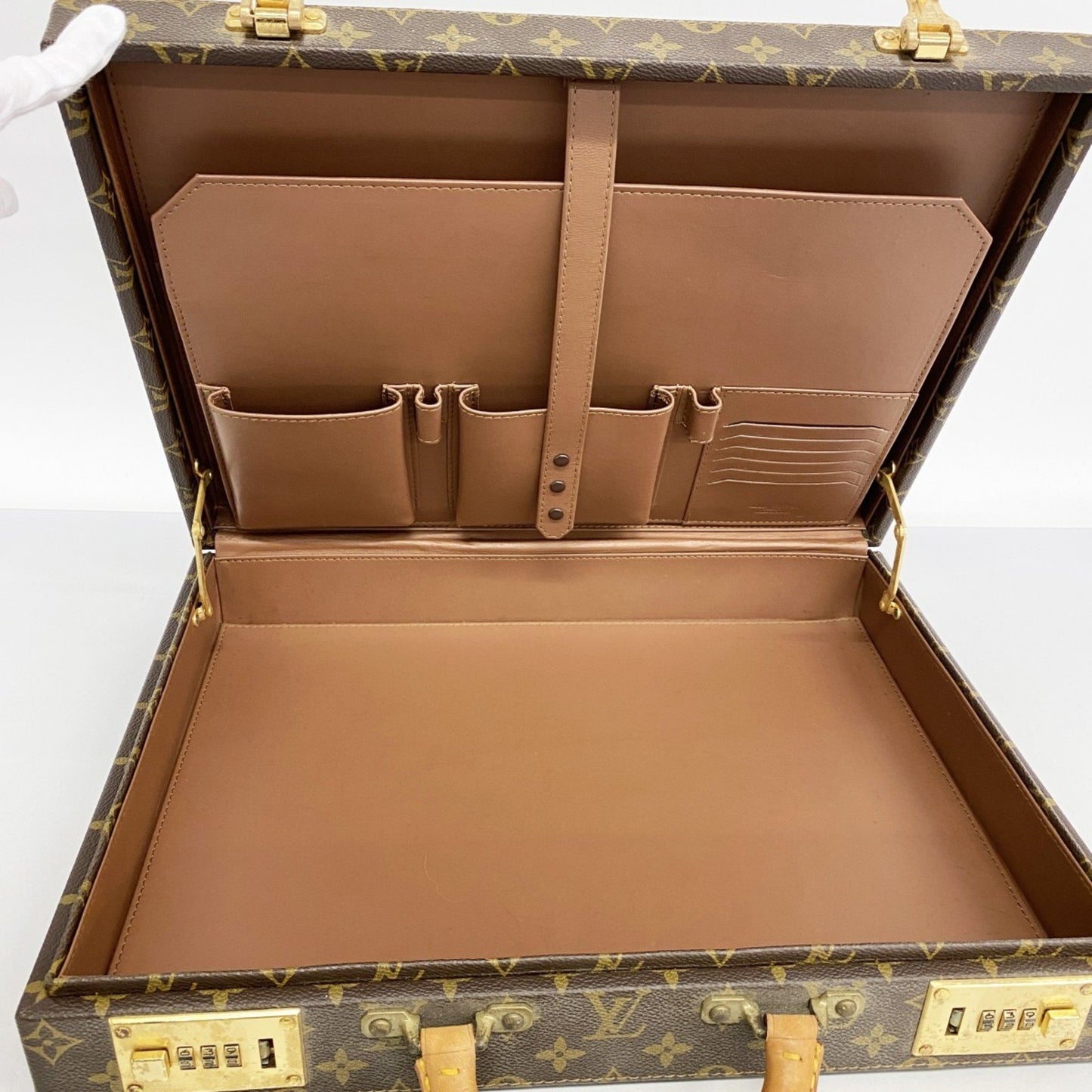 Louis Vuitton attache case Brown Canvas Briefcase Bag