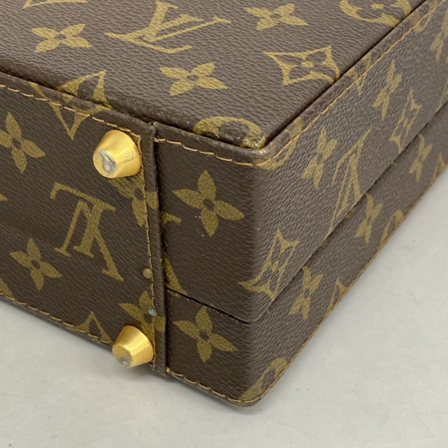 Louis Vuitton attache case Brown Canvas Briefcase Bag