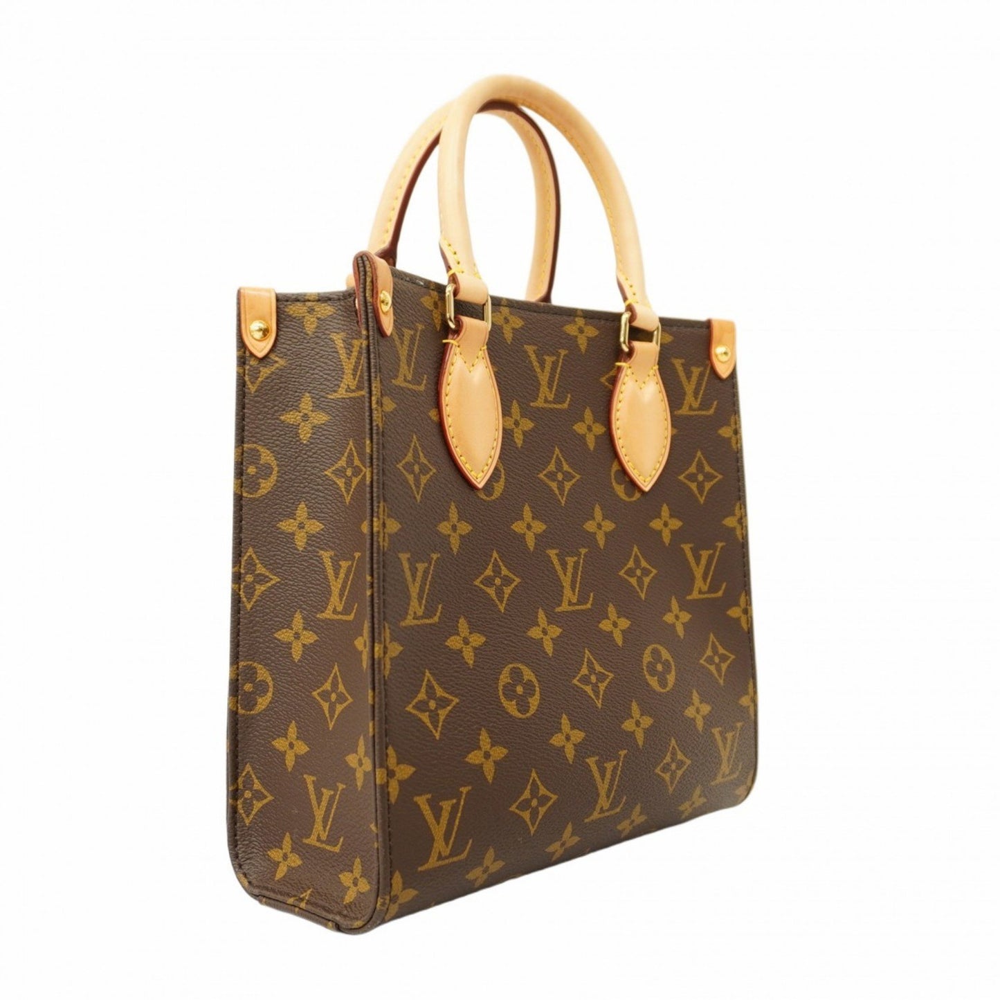 Louis Vuitton Sac Plat Brown Canvas Hand Bag