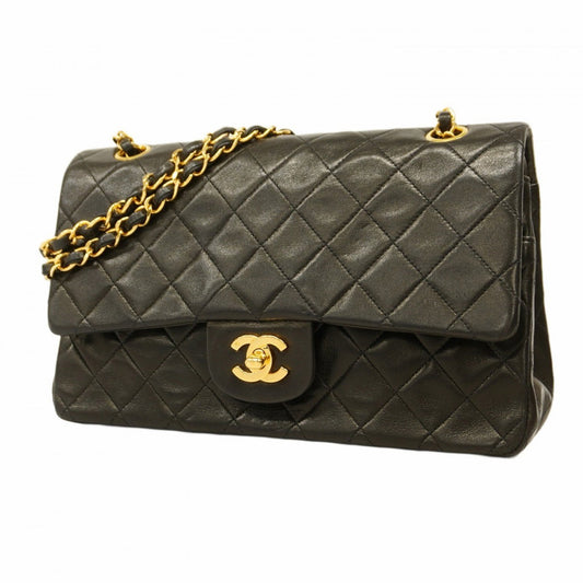 Chanel Timeless Black Leather Shoulder Bag