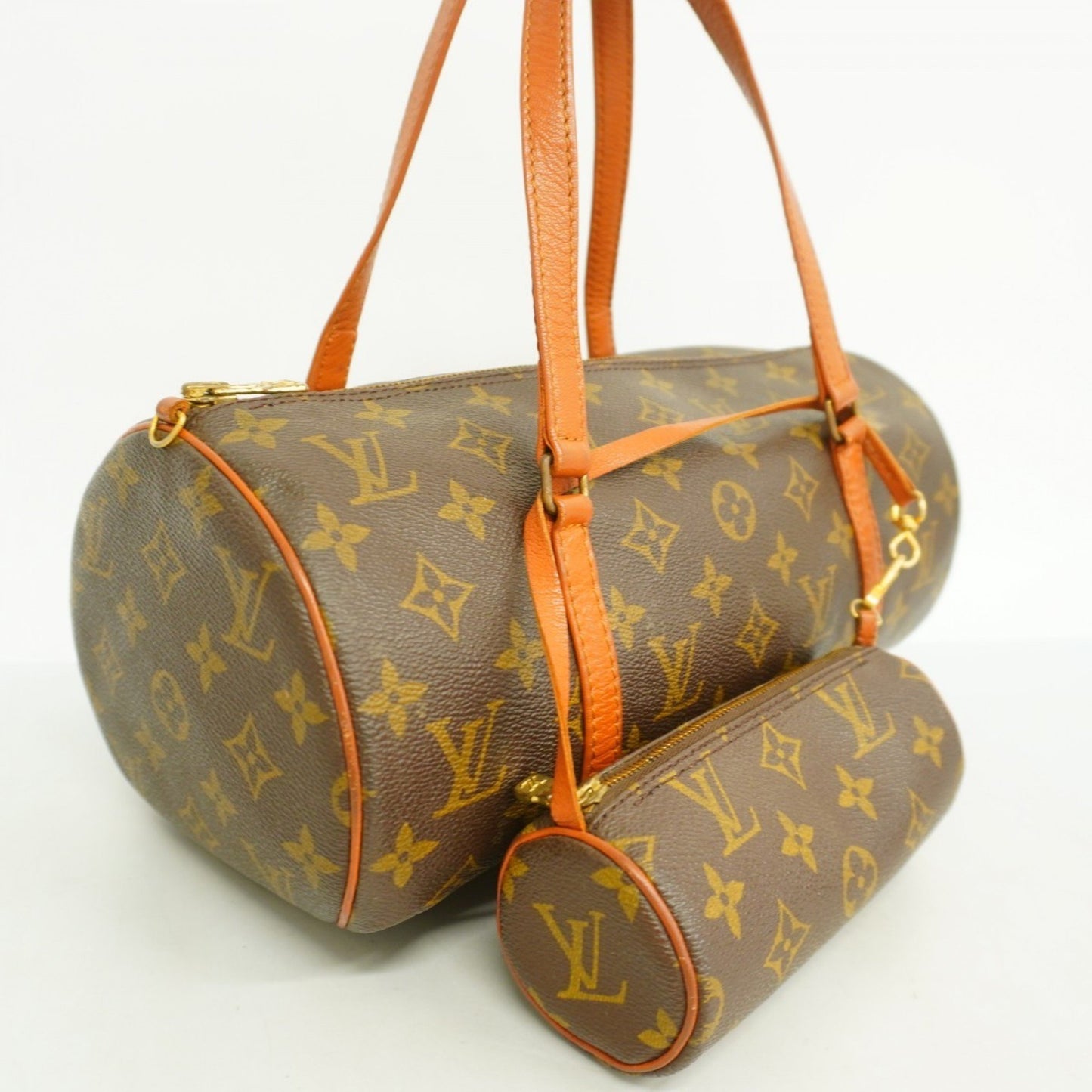 Louis Vuitton Papillon 30 Brown Canvas Shoulder Bag