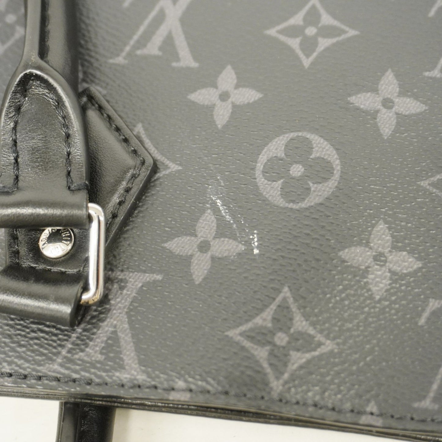 Louis Vuitton Eclipse Black Leather Tote Bag