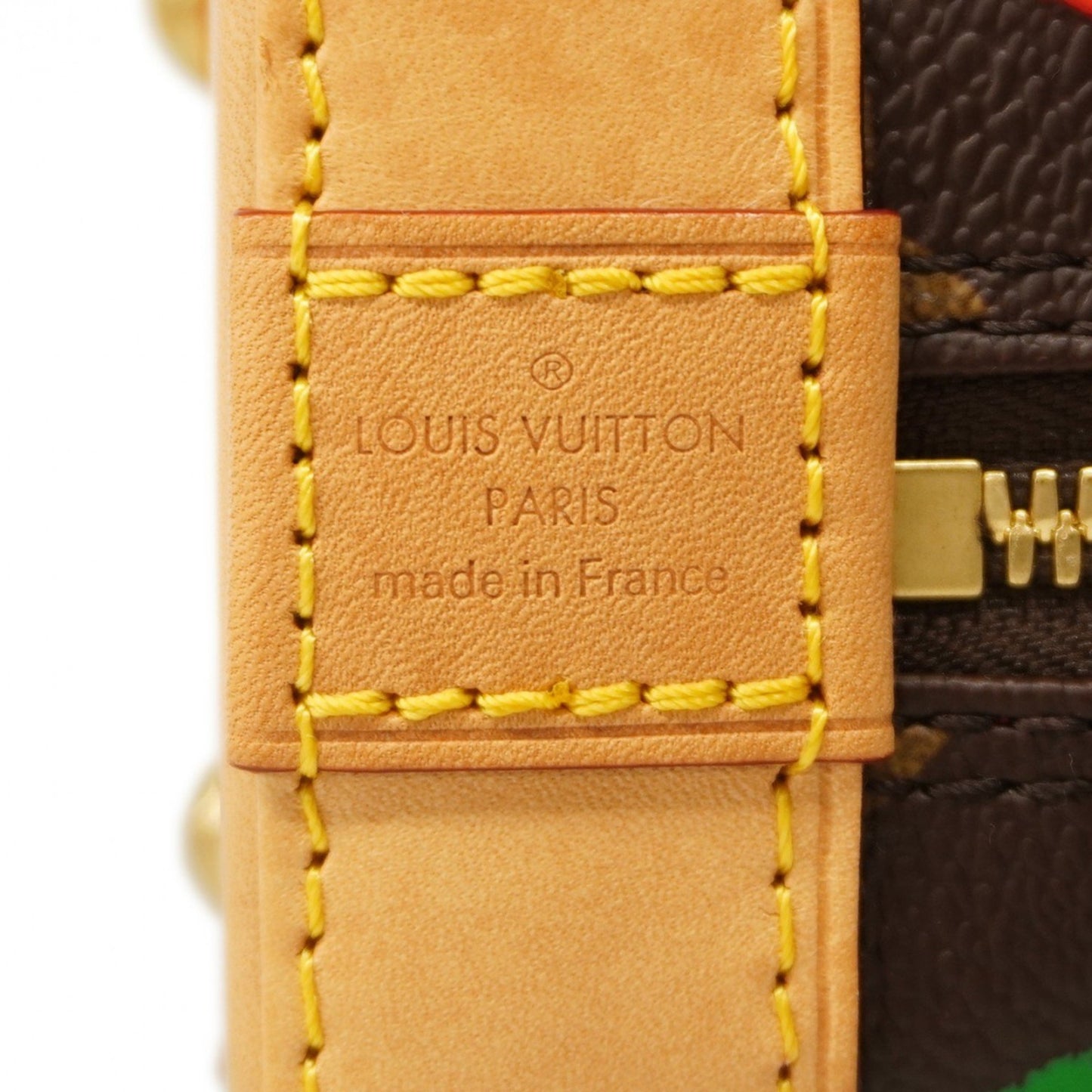 Louis Vuitton Alma BB Brown Canvas Hand Bag