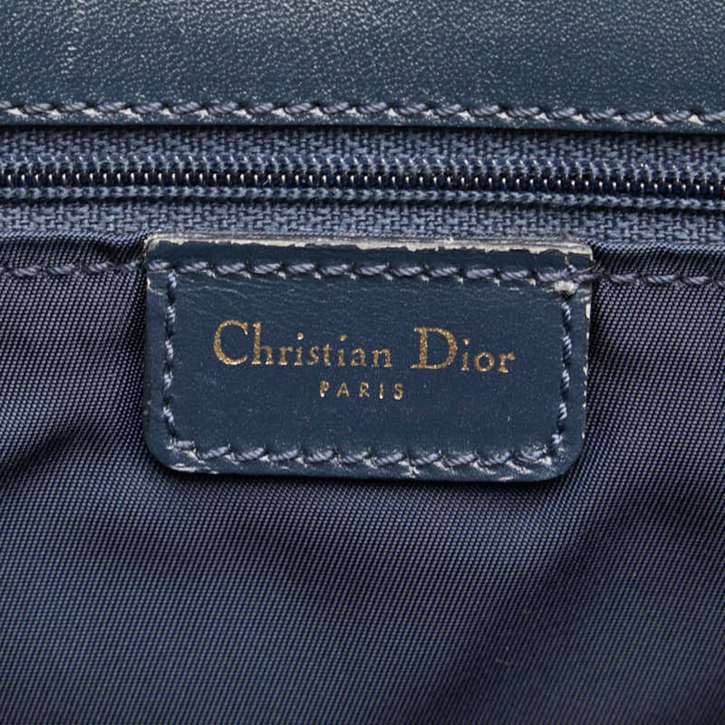 Dior Oblique Navy Canvas Tote Bag