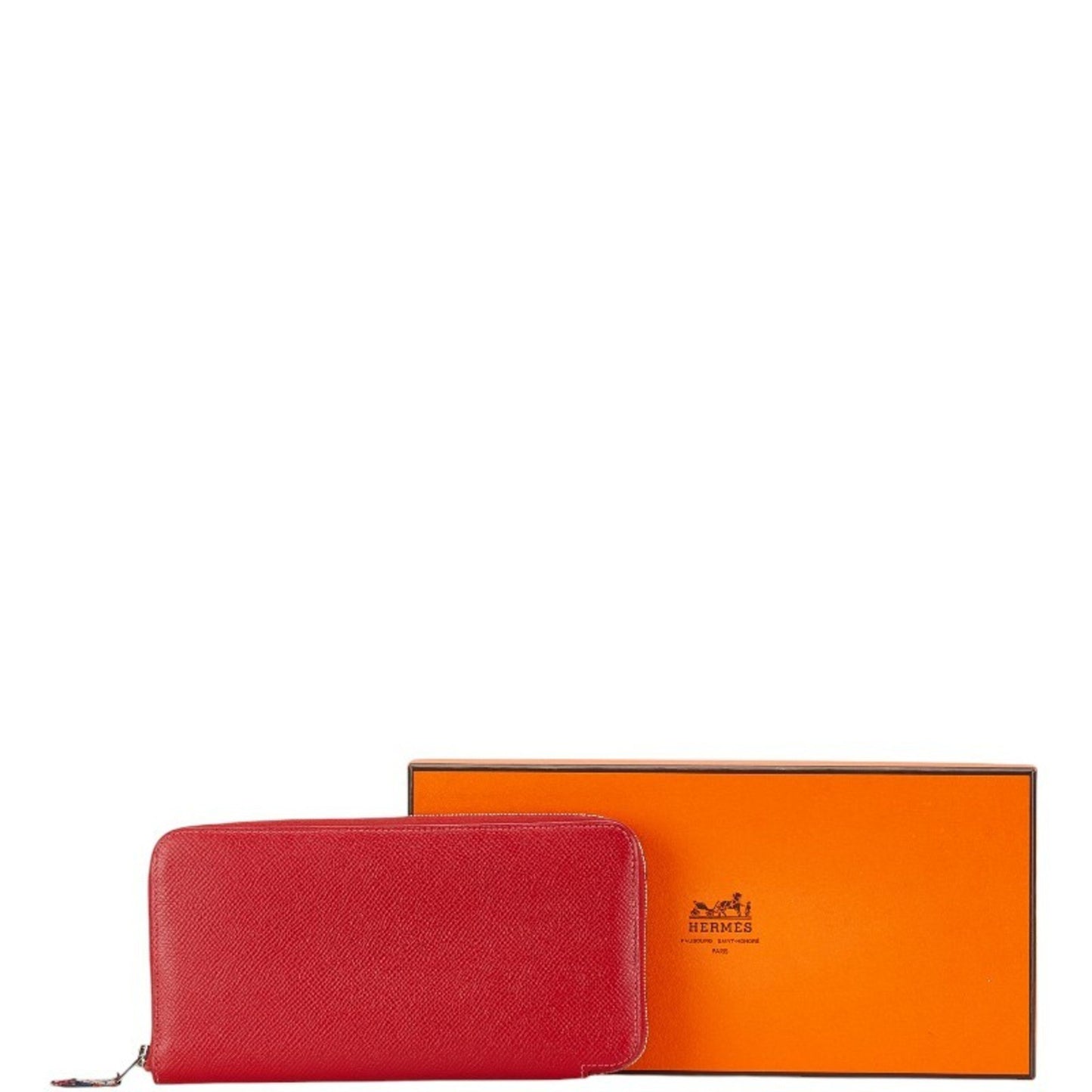 Hermès Azap Red Leather Wallet Accessories