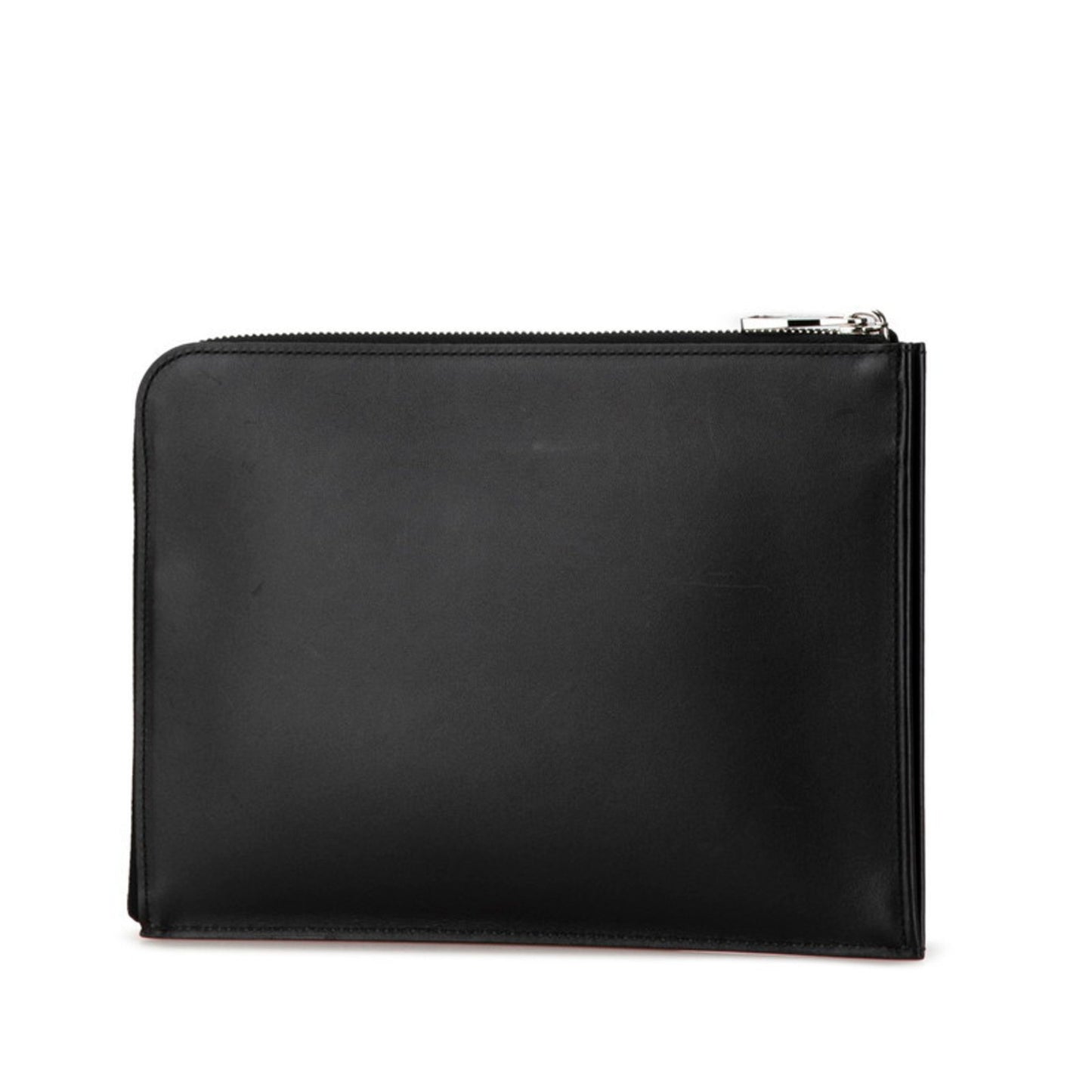 Louis Vuitton Pochette Jour Black Leather Clutch Bag