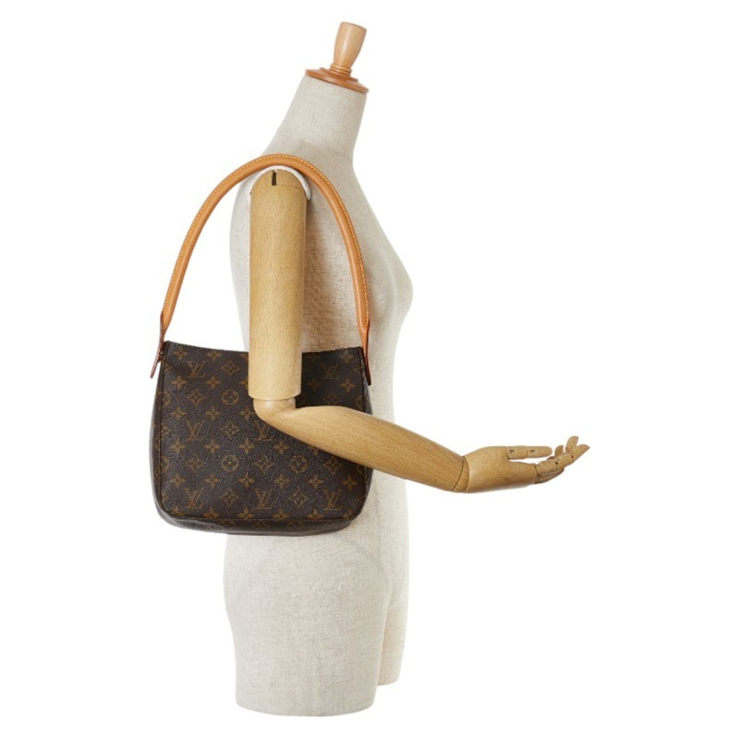 Louis Vuitton Looping MM Brown Canvas Shoulder Bag