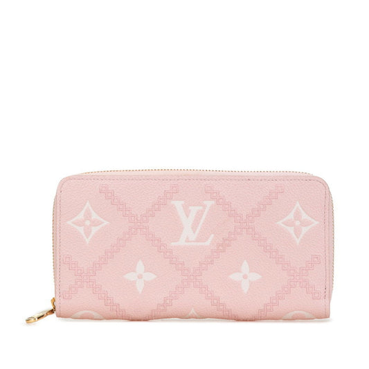 Louis Vuitton Zippy wallet Pink Canvas Wallet Accessories