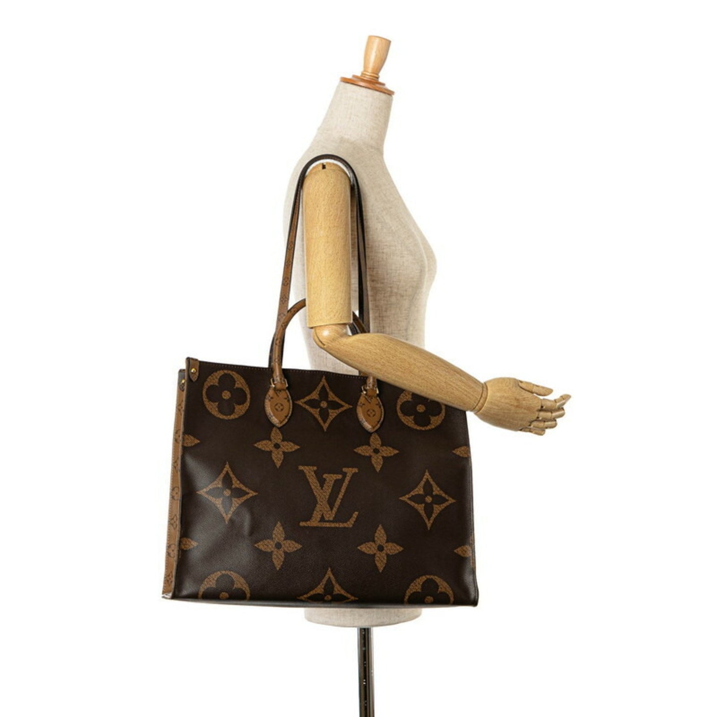 Louis Vuitton Onthego GM Brown Canvas Tote Bag