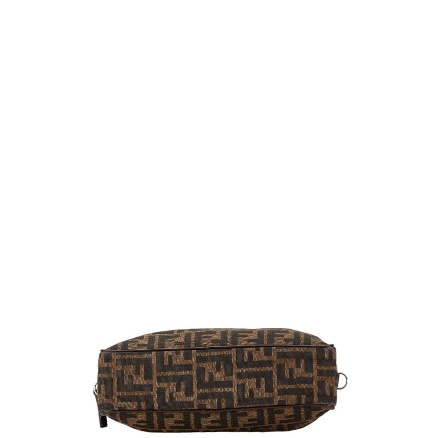 Fendi Zucchino Brown Canvas Hand Bag