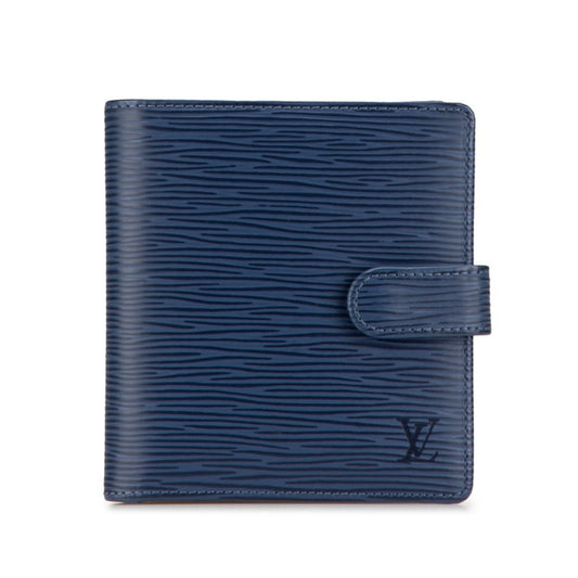 Louis Vuitton Porte billet Blue Leather Wallet Accessories