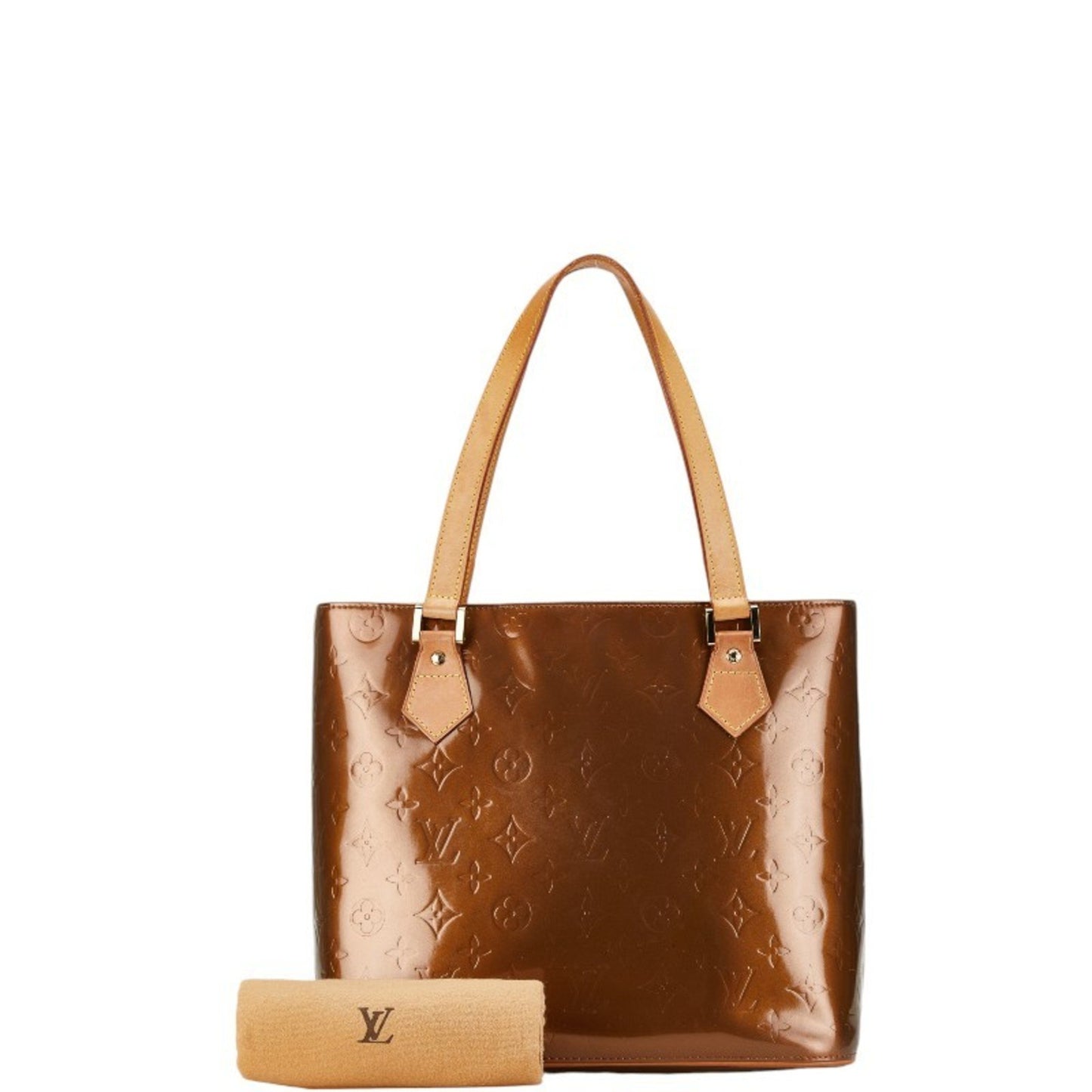 Louis Vuitton Houston Copper Patent Leather Tote Bag