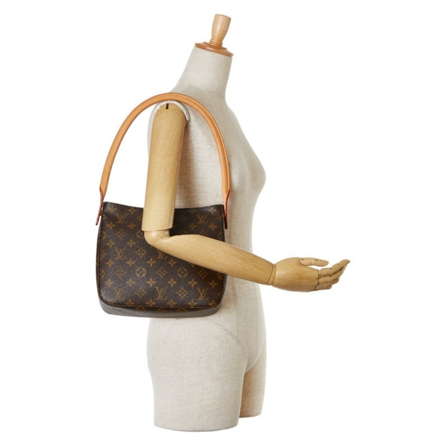 Louis Vuitton Looping MM Brown Canvas Shoulder Bag