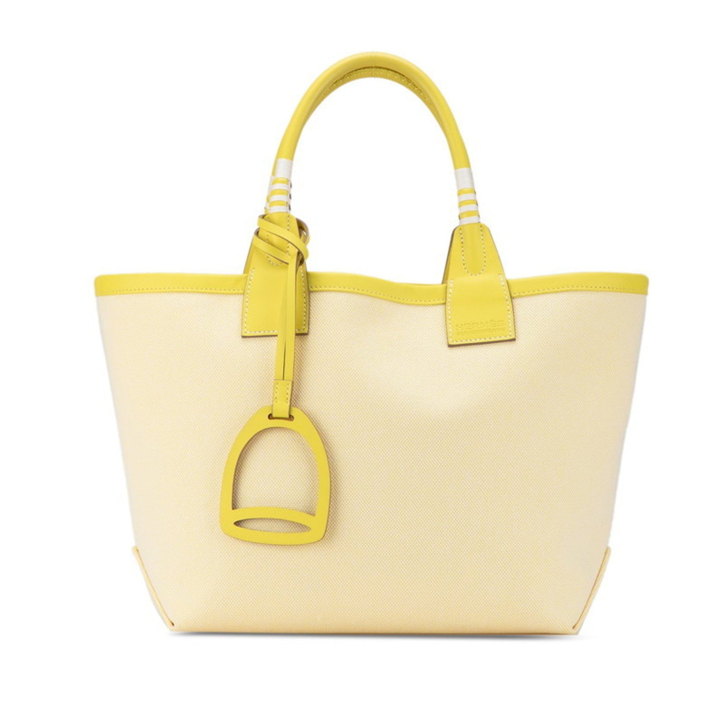 Hermès Steeple Tote Yellow Canvas Tote Bag