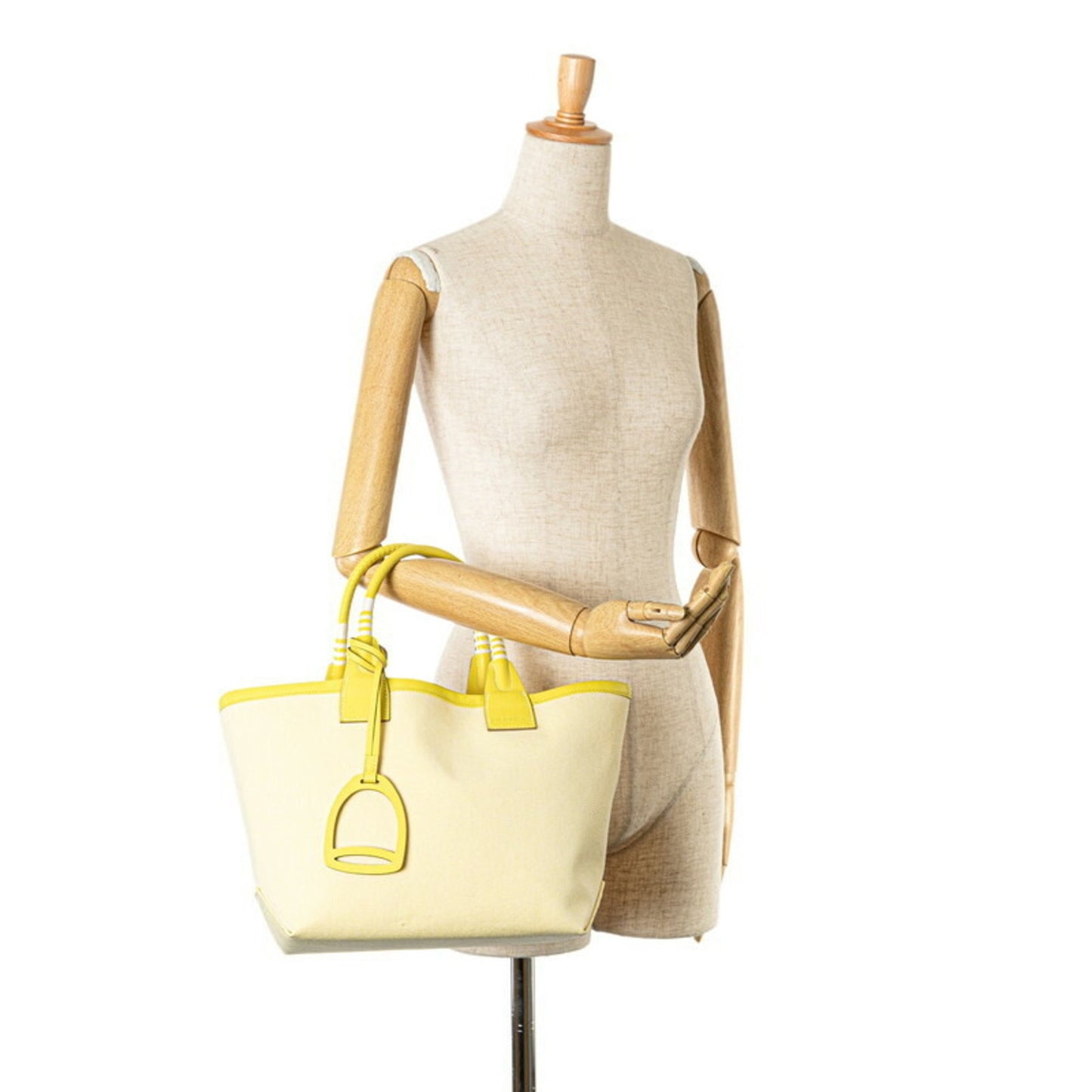 Hermès Steeple Tote Yellow Canvas Tote Bag